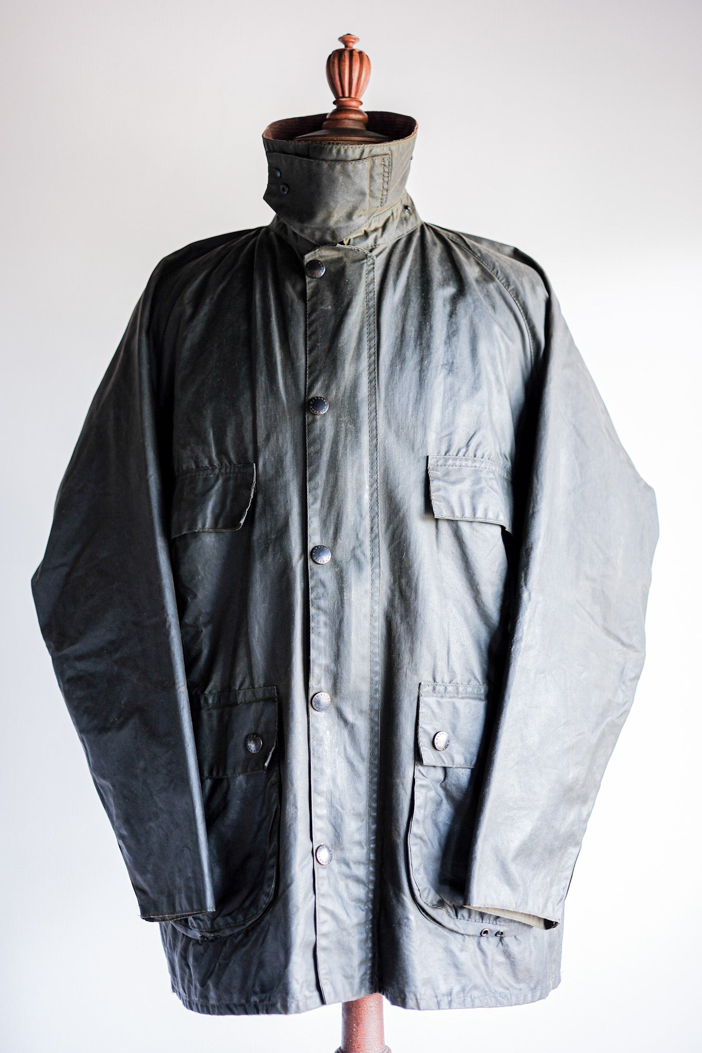 【~80's】Vintage Barbour "BEDALE" 2 Crest Size.42