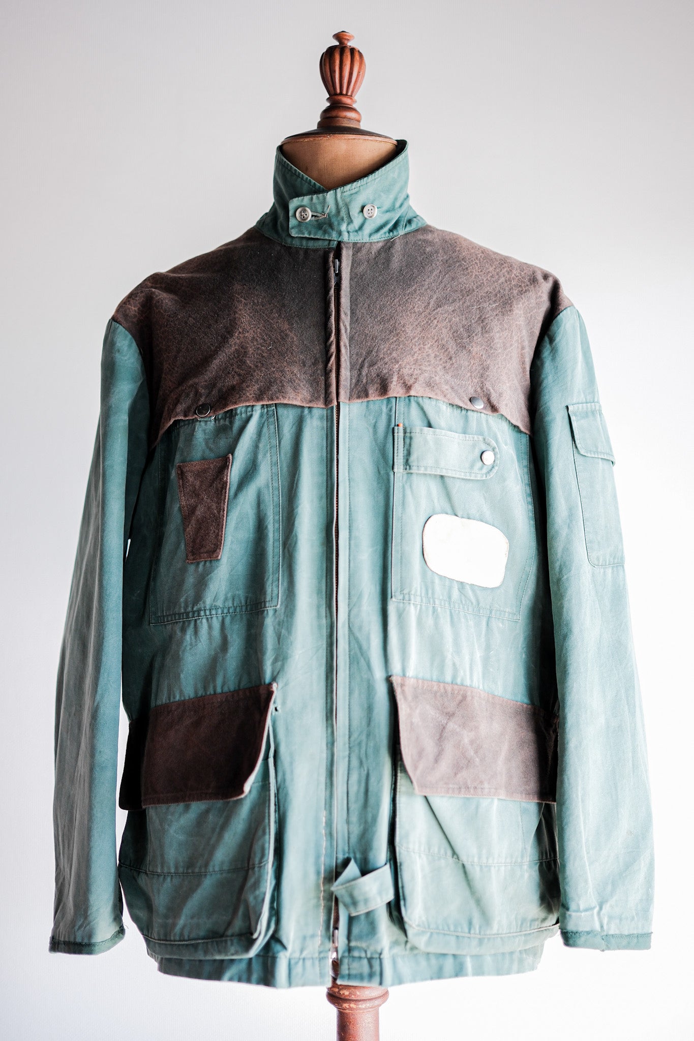 【~60's】French Vintage Hunting & Fishing Cotton Jacket Size.52 "L'ESQUIMAU"