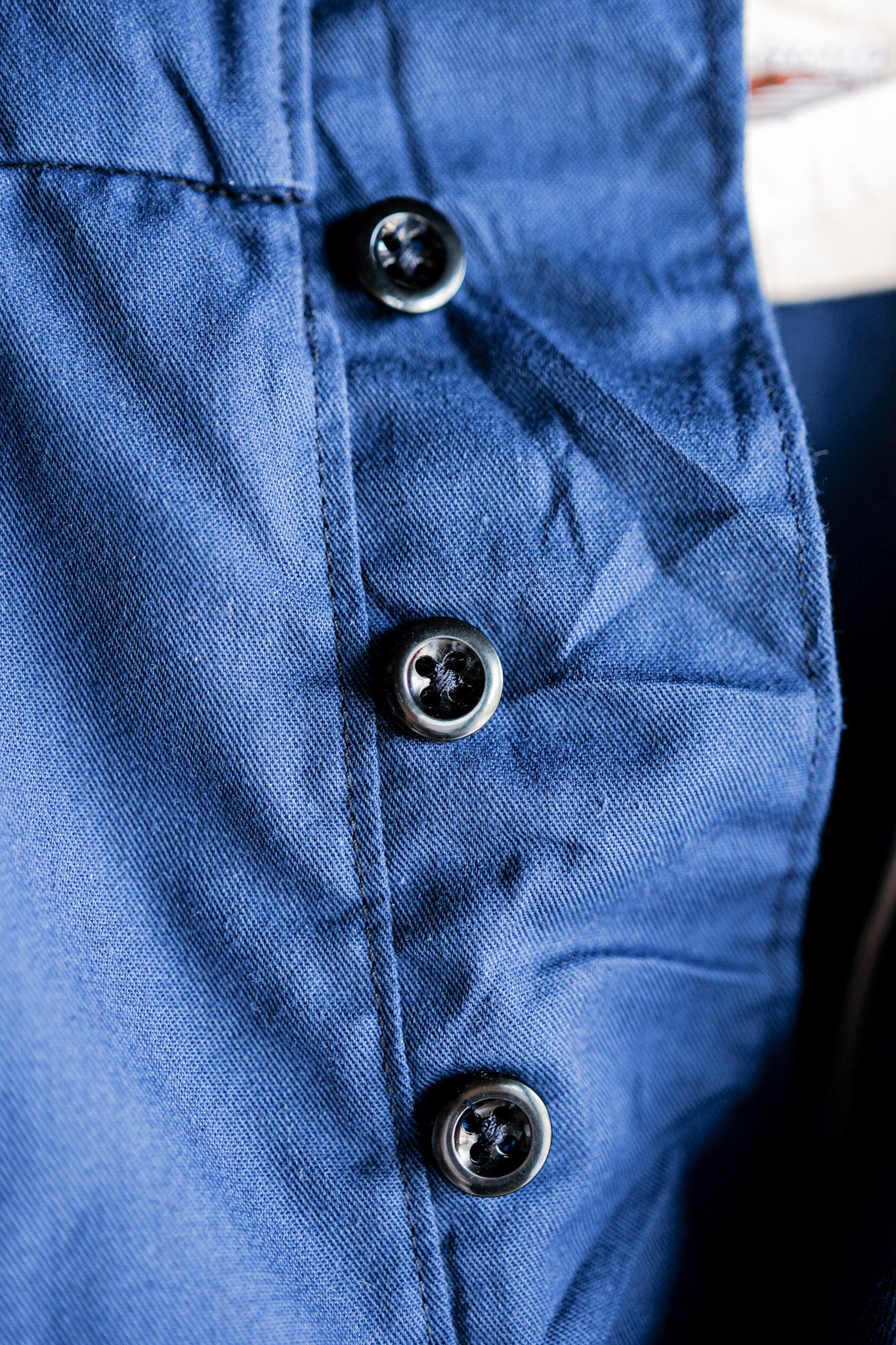 【~40's】British Vintage Blue Cotton Trousers "CC41" "Dead Stock"