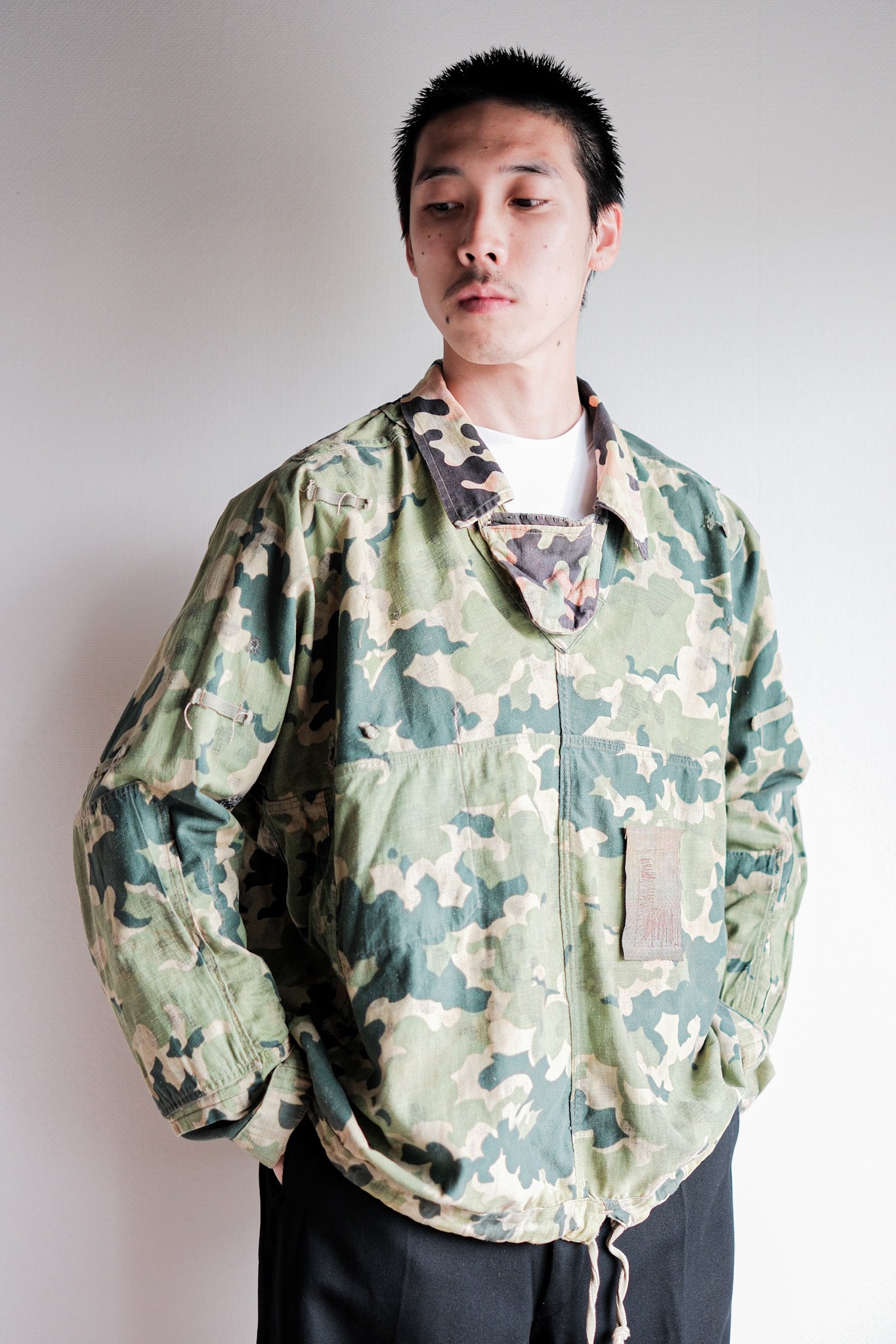 【~50's】Czechoslovakian Army Dubaky Camouflage Reversible Smock