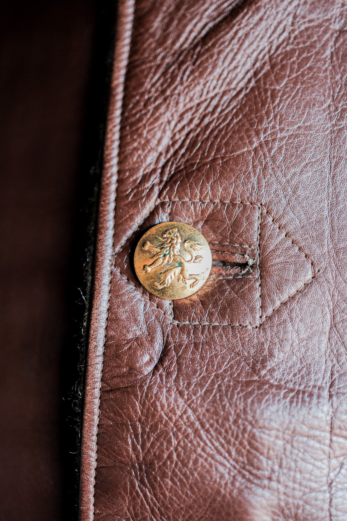 【~50's】Belgium Army Jerkin Leather Vest