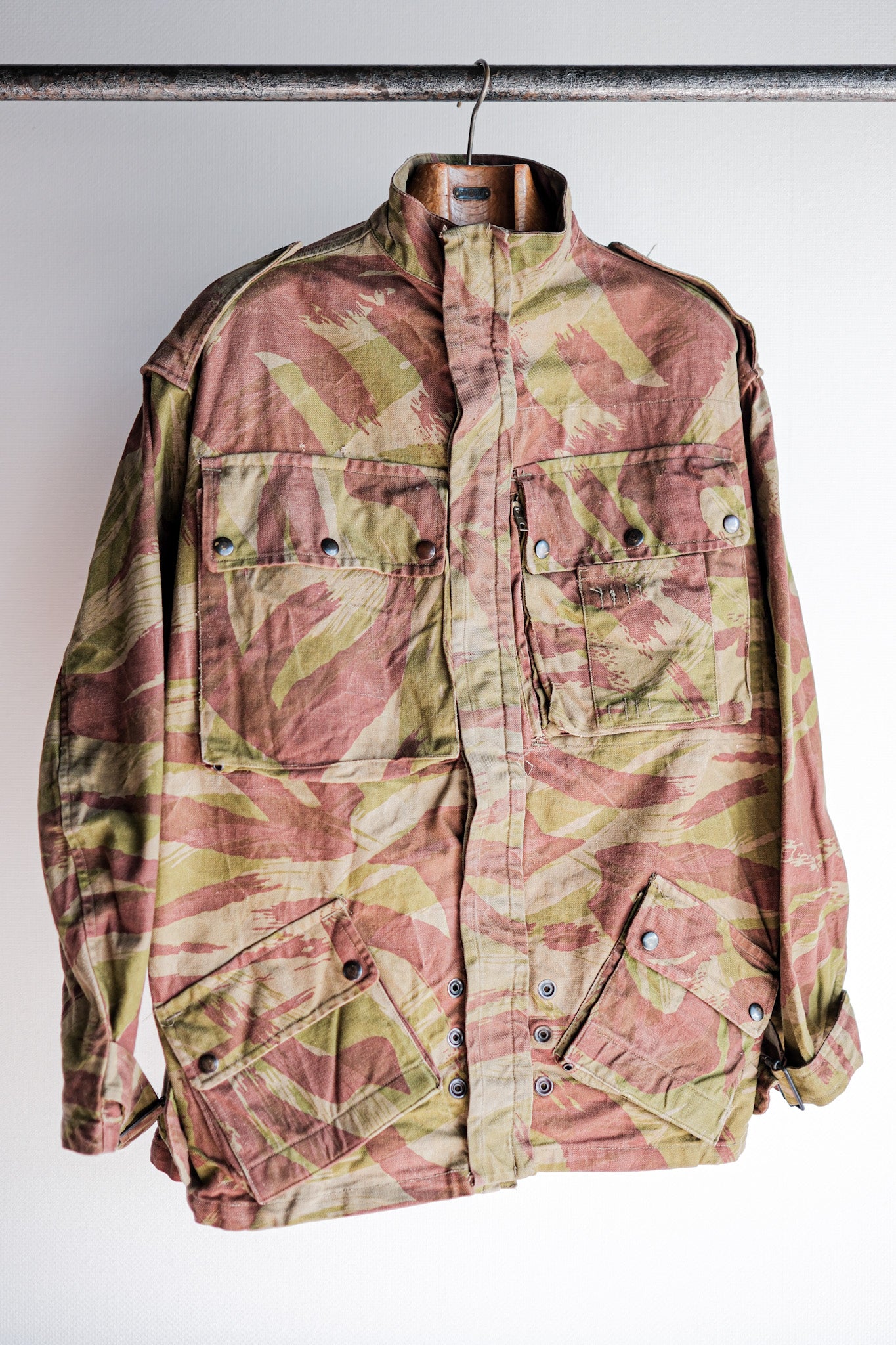 【~50's】French Army TAP47/52 Lizard Camouflage Paratrooper Jacket