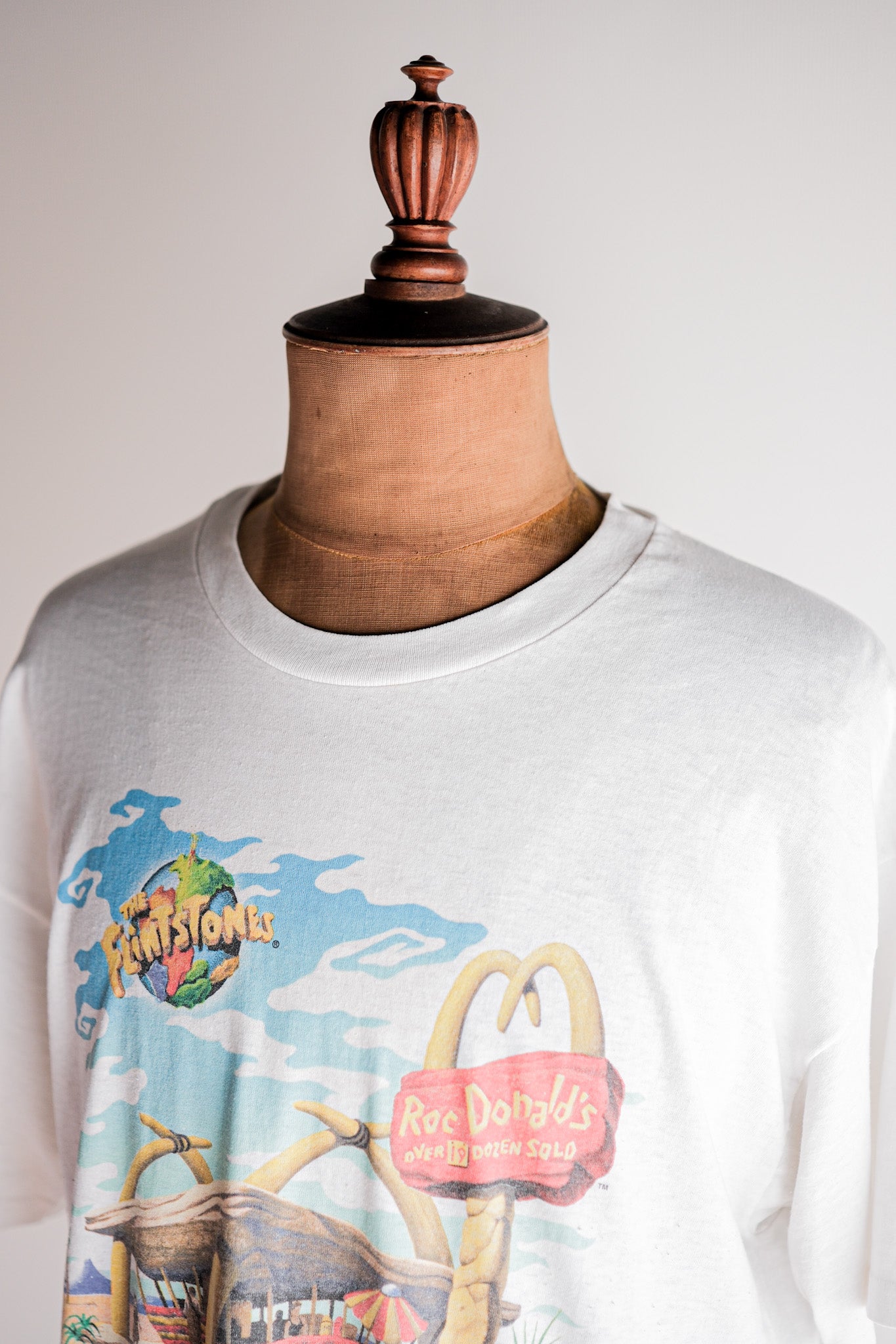 【~90's】Vintage Movie Print T-shirt Size.XL "The Flintstones" "Made in U.S.A."