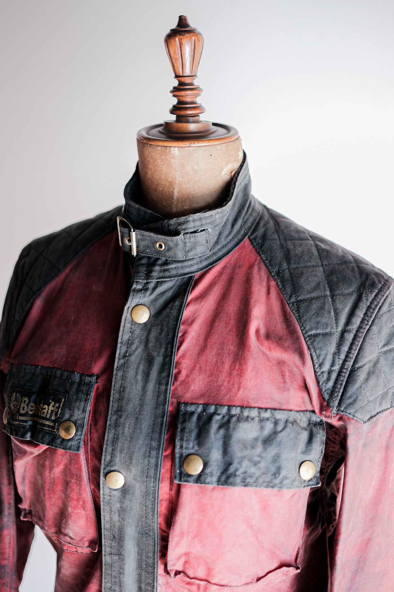 【~70's】Vintage Belstaff 2 Tone Red Waxed Jacket “TRIALMASTER" “Custom Order”