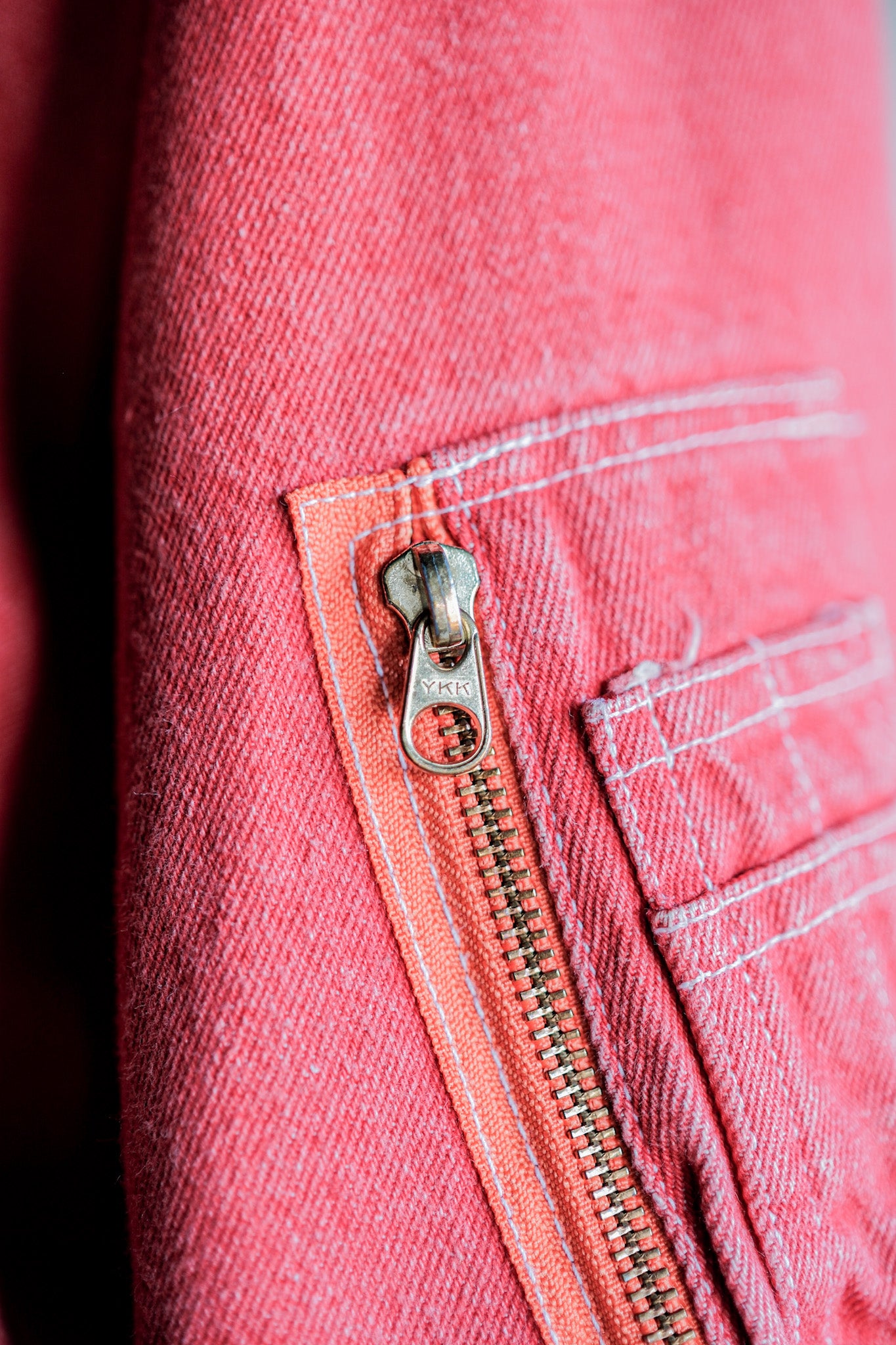 【~90's】Old PINK HOUSE Red Denim Blouson