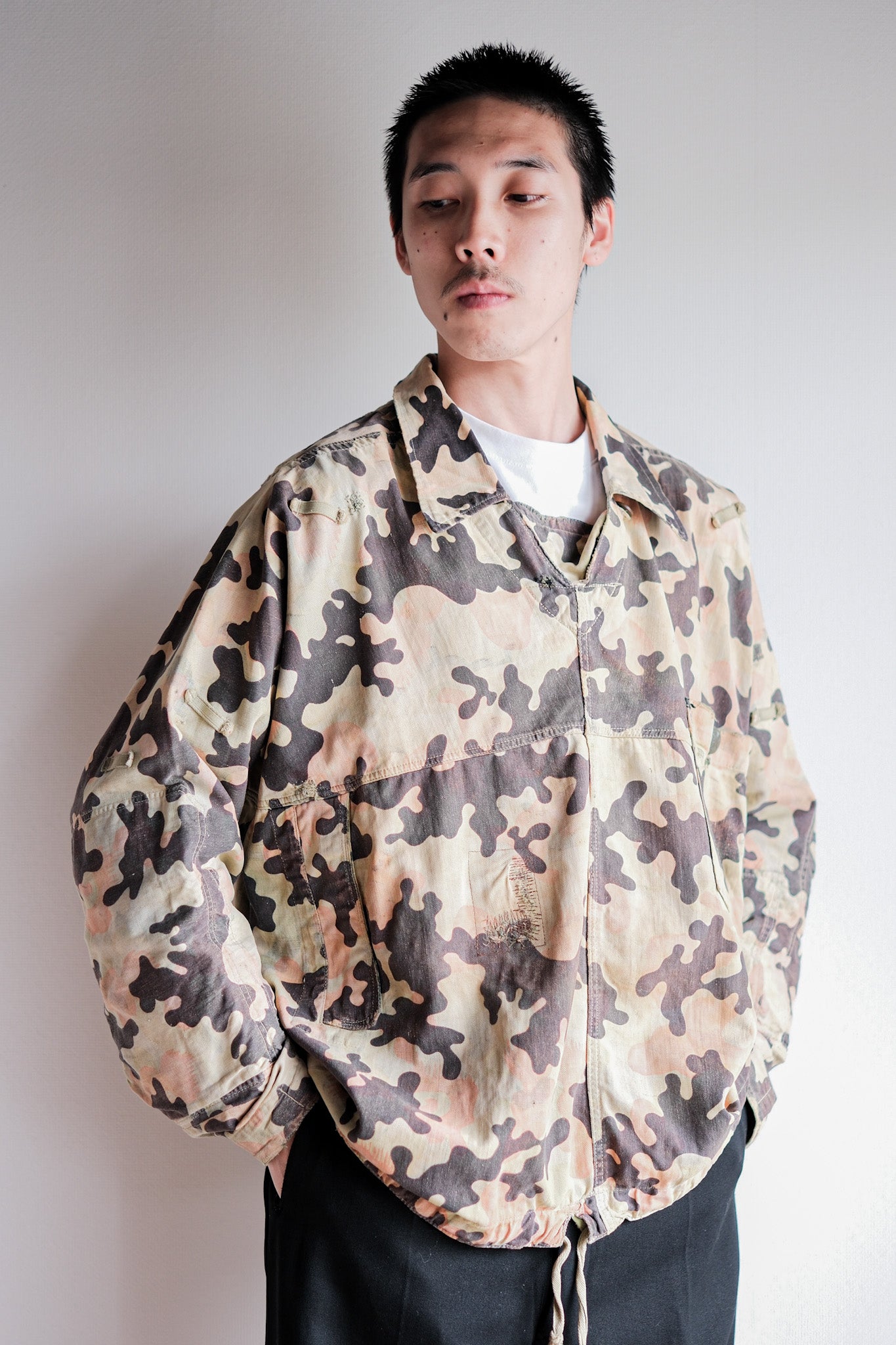 【~50's】Czechoslovakian Army Dubaky Camouflage Reversible Smock