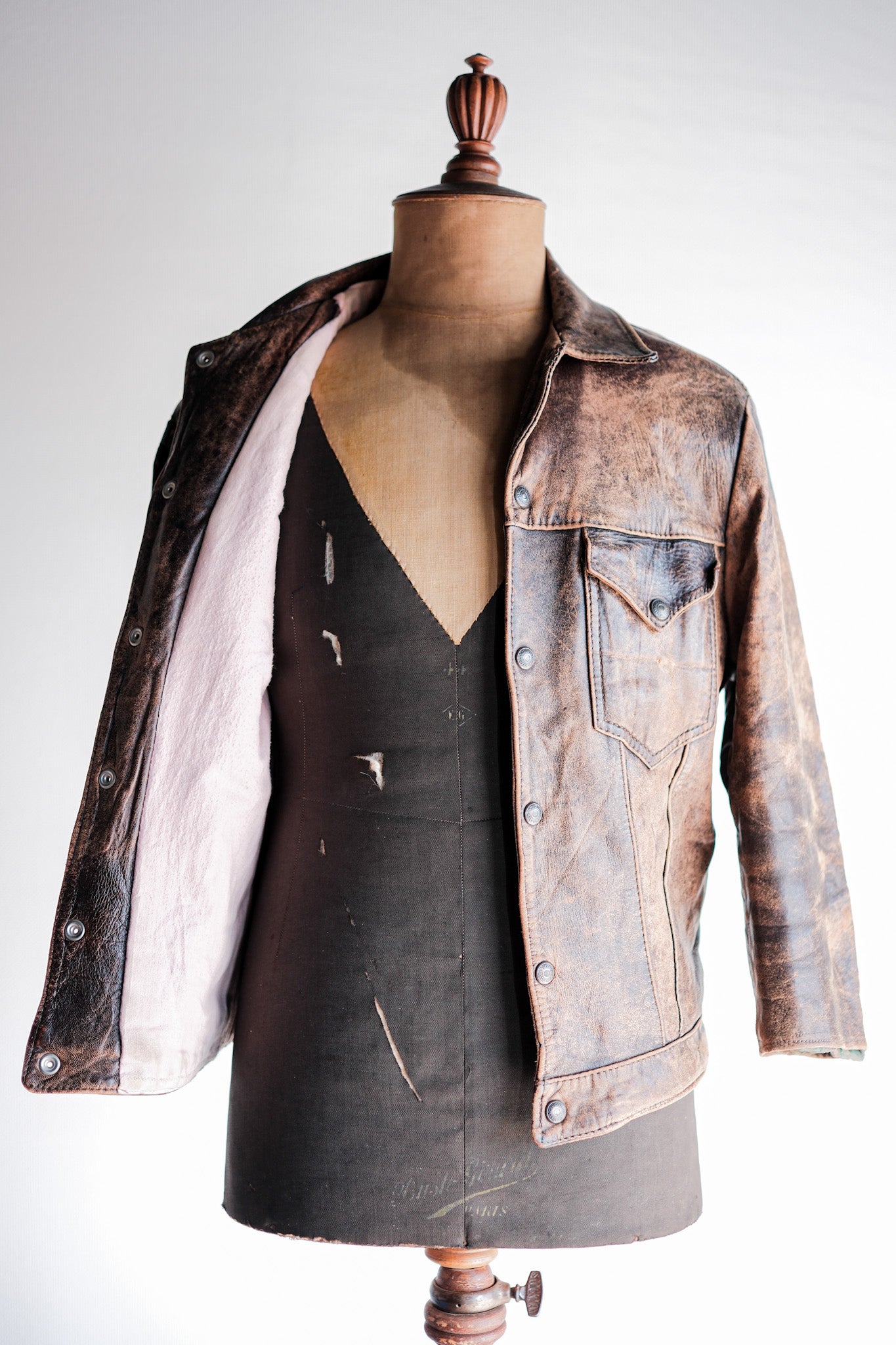 【~50’s】Vintage Levi’s Leather Jacket "Short Horn"