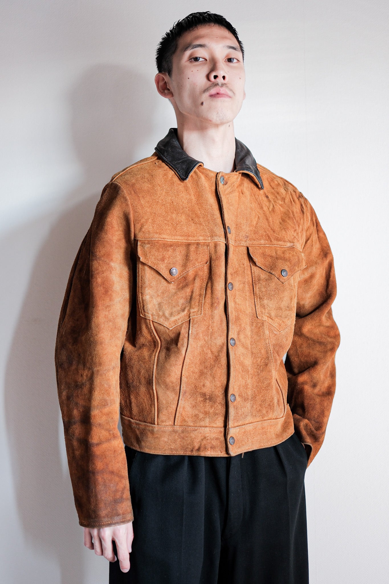【~50’s】Vintage Levi’s Suede Leather Jacket "Short Horn"