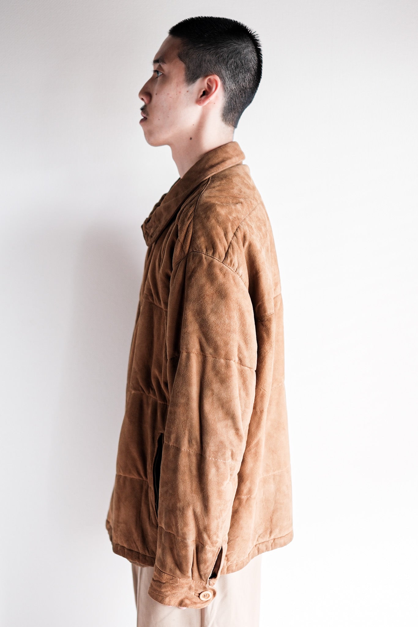 【~80's】Old GIORGIO ARMANI Suede Leather Jacket