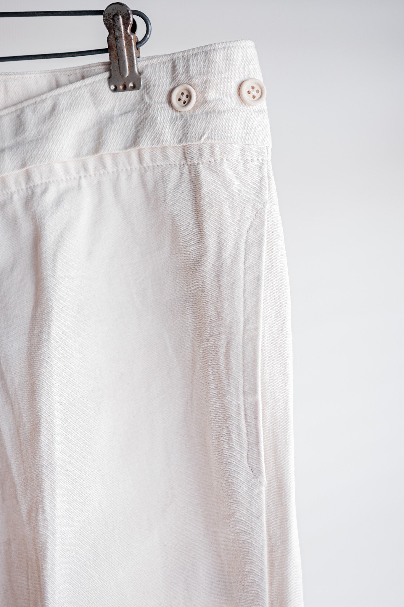 【~20’s】French Army Cotton Linen Trousers “Dead Stock”