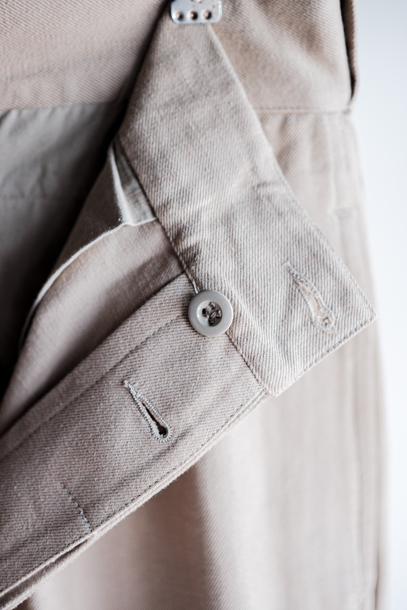 【~50's】French Army M52 Chino Trousers Size.12 "Dead Stock"