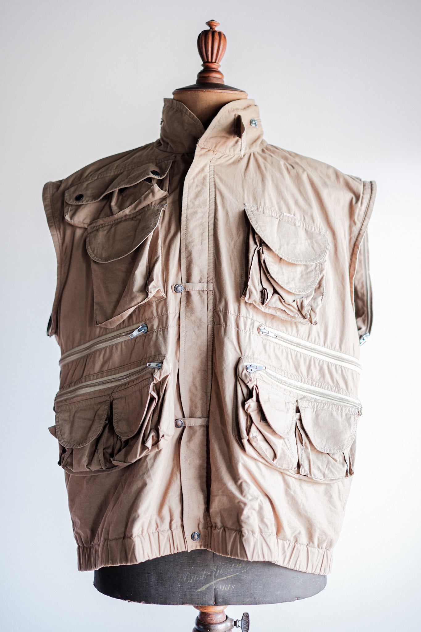 【~90's】Old Renoma Paris Multi Pocket Photographer Vest Size.48/50