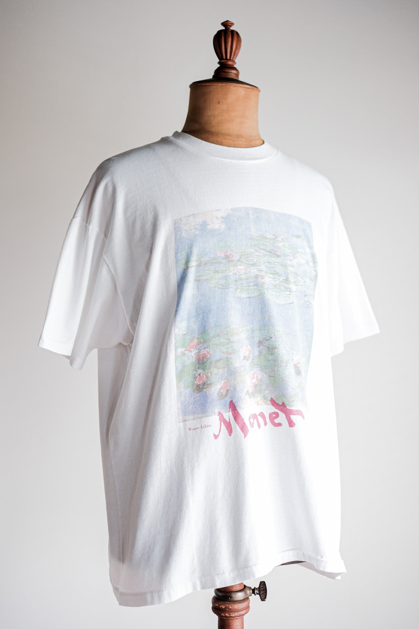 【~90's】Vintage Art Print T-shirt Size.XL "Claude Monet" "Water Lilies" "Made in U.S.A."