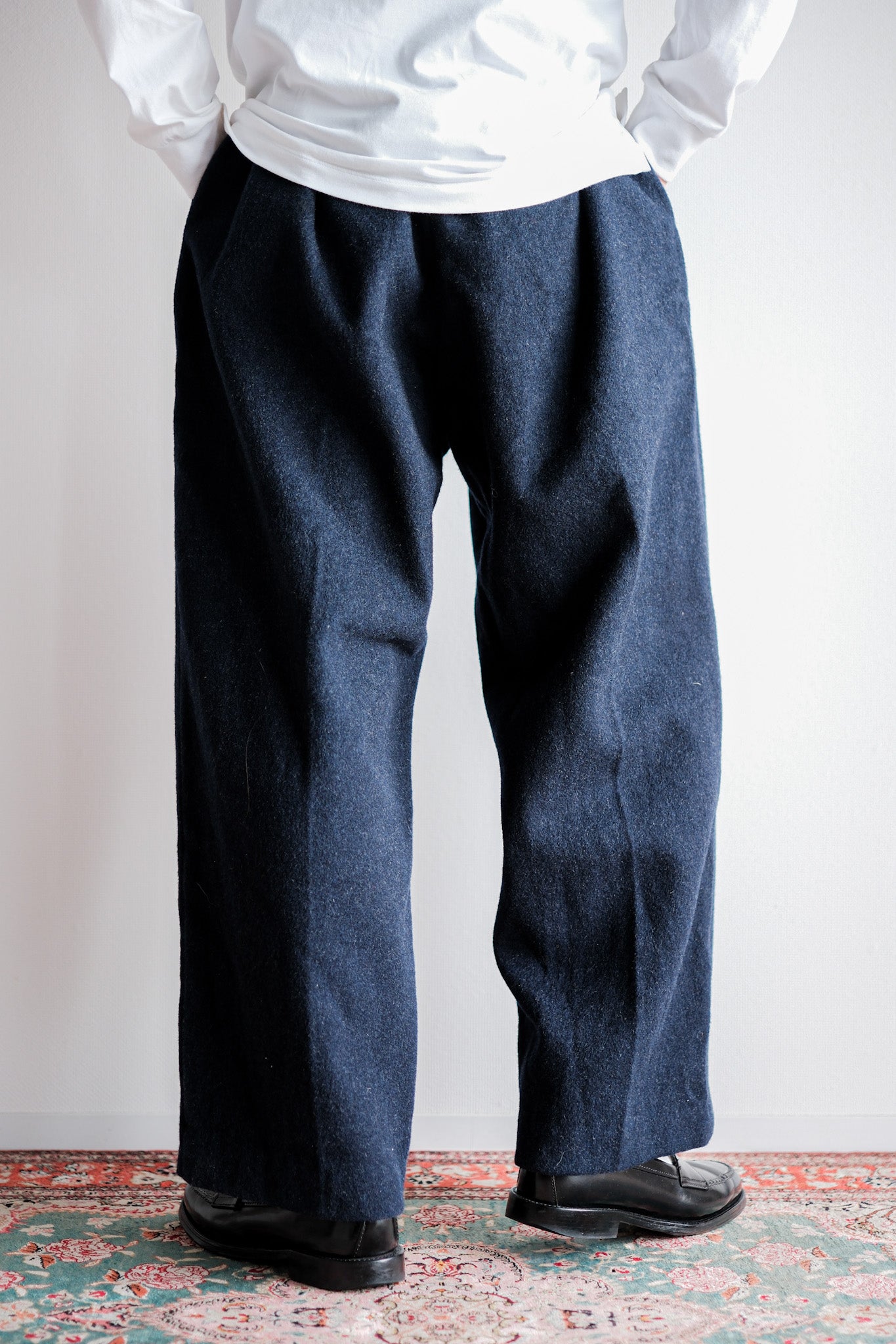 【~40's】French Army SSA Hospital Wool Trousers Size.1A