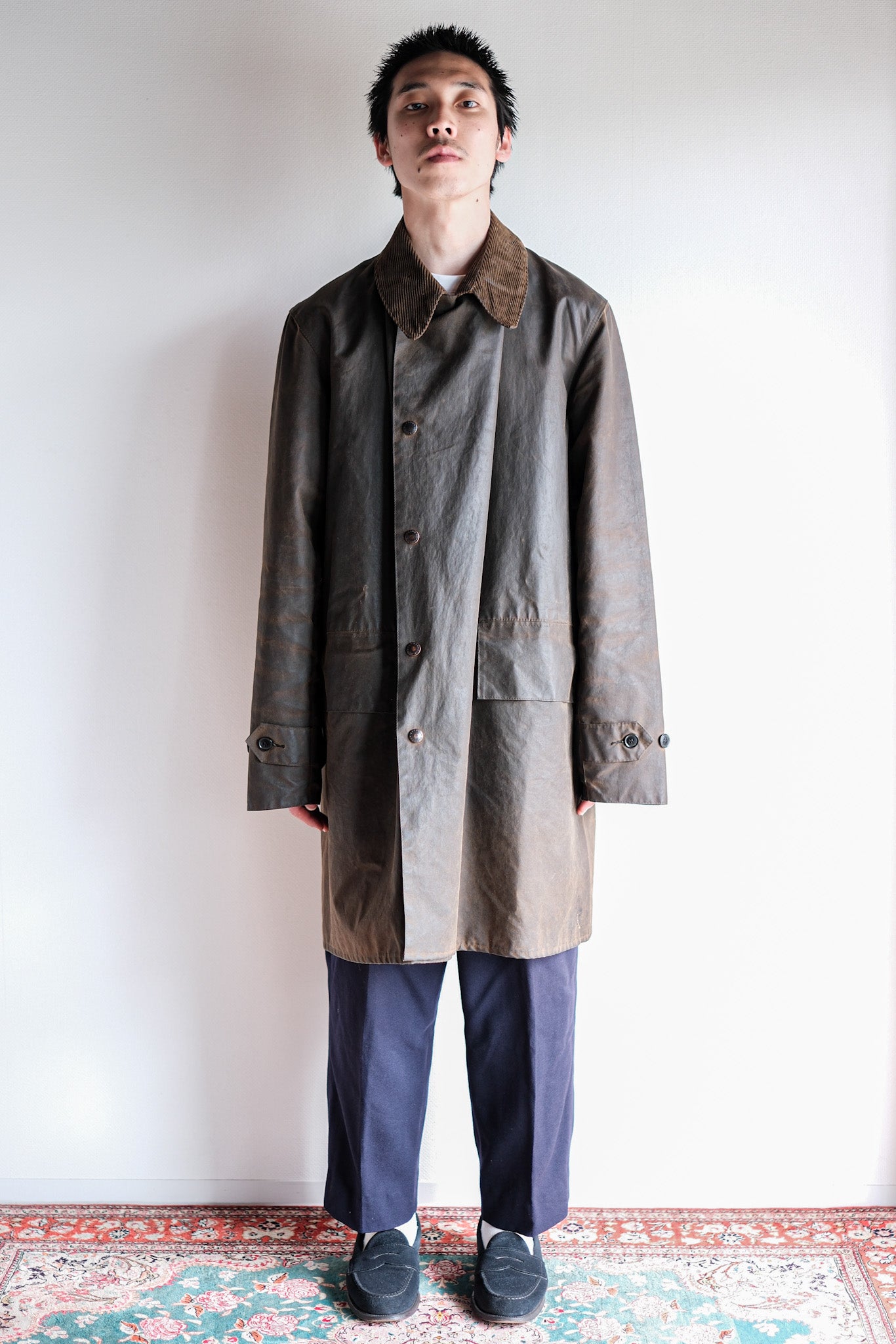 【~80's】Vintage Barbour "3/4 COAT" 2 Crest