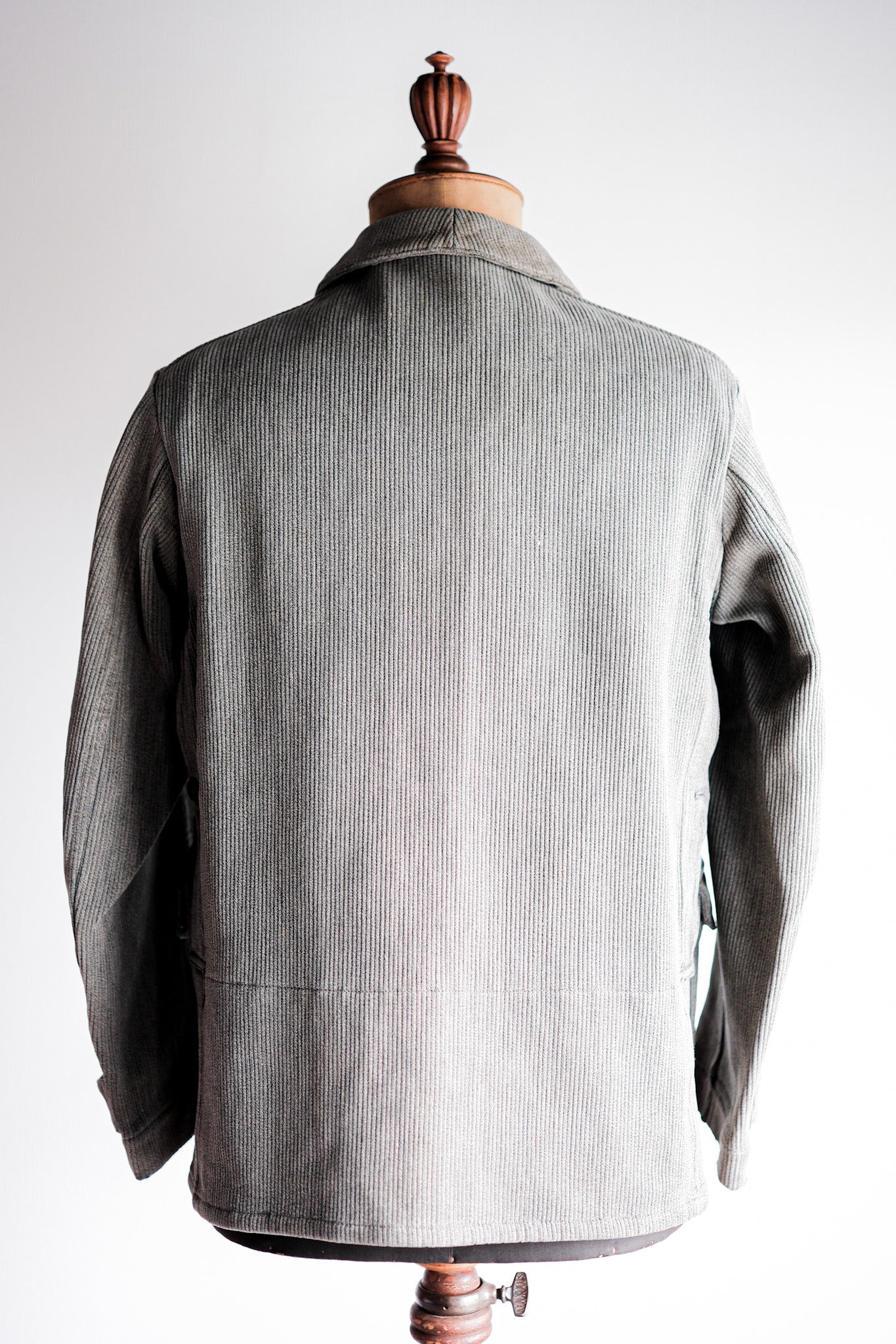 【~50's】French Vintage Gray Cotton Pique Hunting Jacket