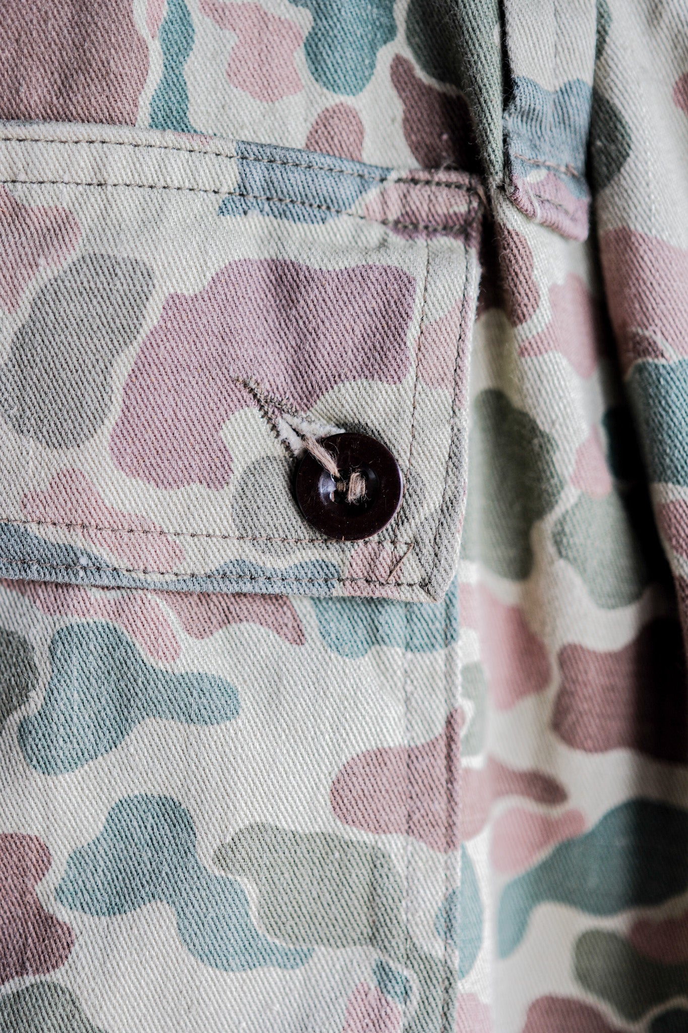 【~50's】Dutch Army Frogskin Camouflage Field Trousers Size.46