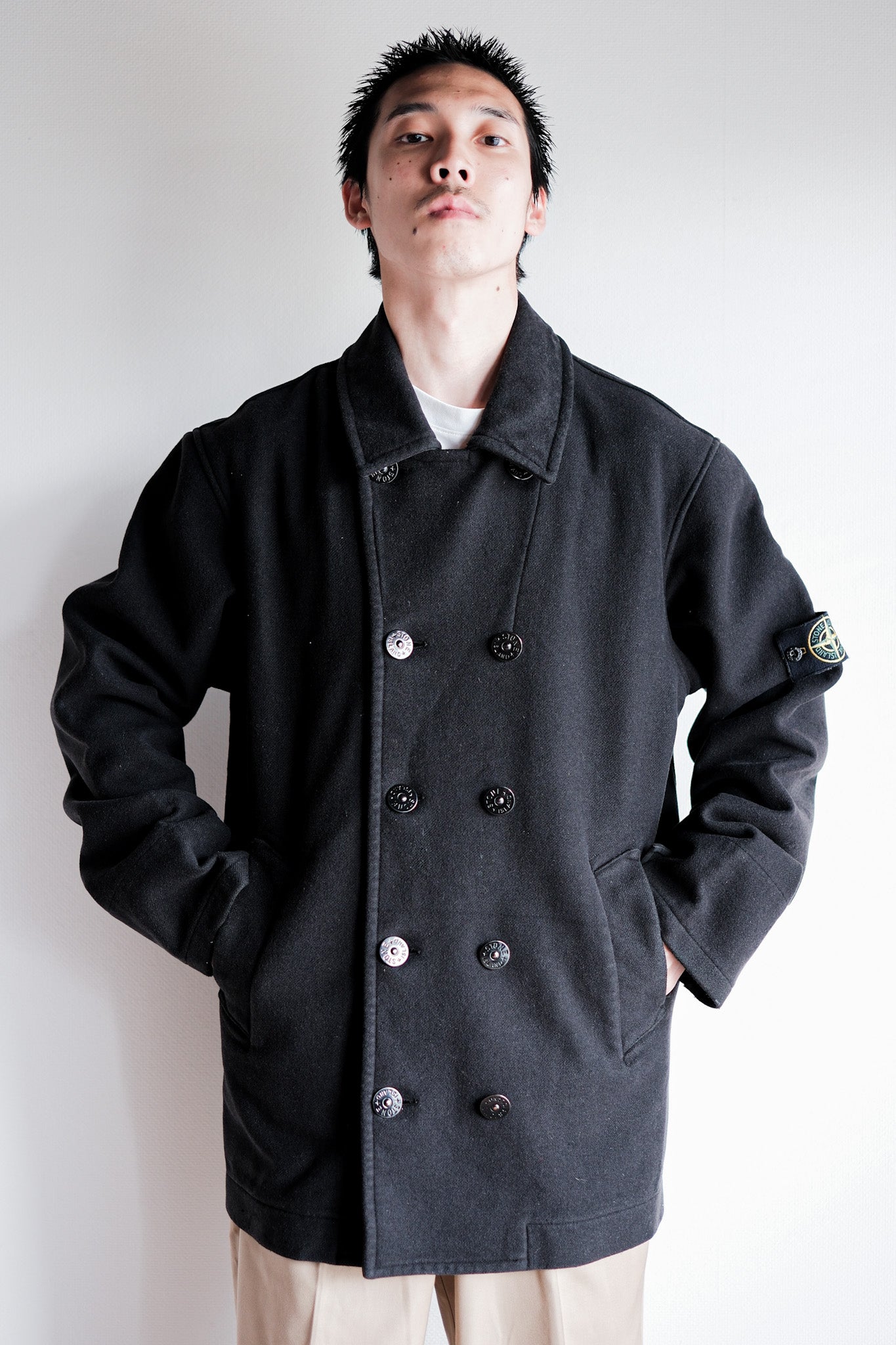 【06AW】Old STONE ISLAND Double Breasted Wool Jacket Size.L