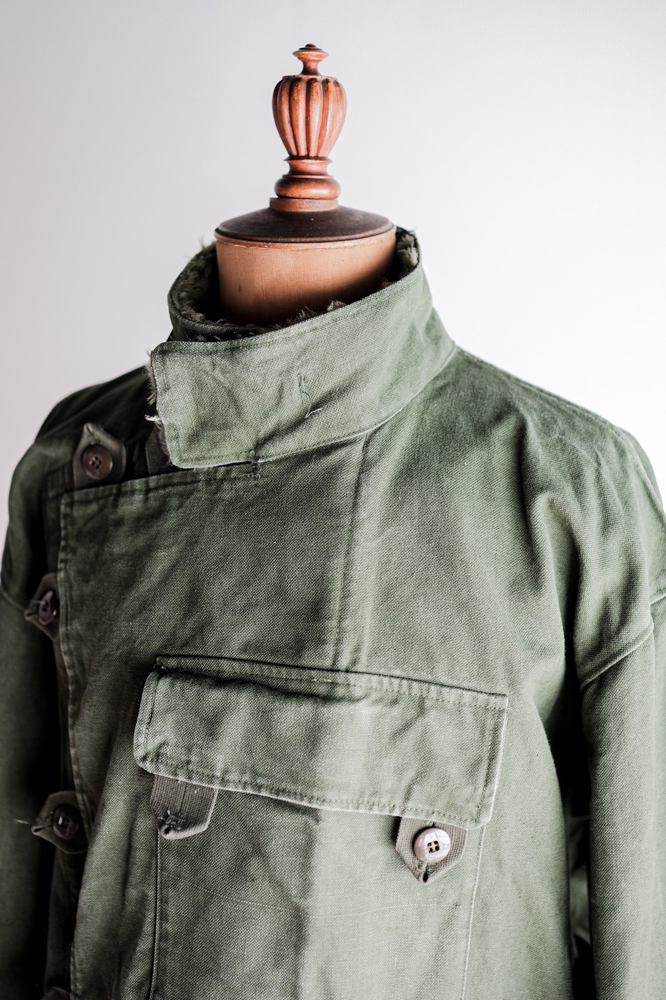 【~60's】Swedish Army Dispatch Rider Motorcycle Jacket Size.C56