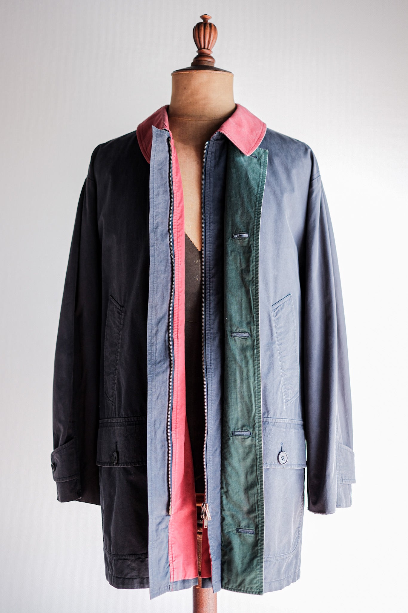 【~90's】Old INVERTERE 2 Tone Cotton Coat