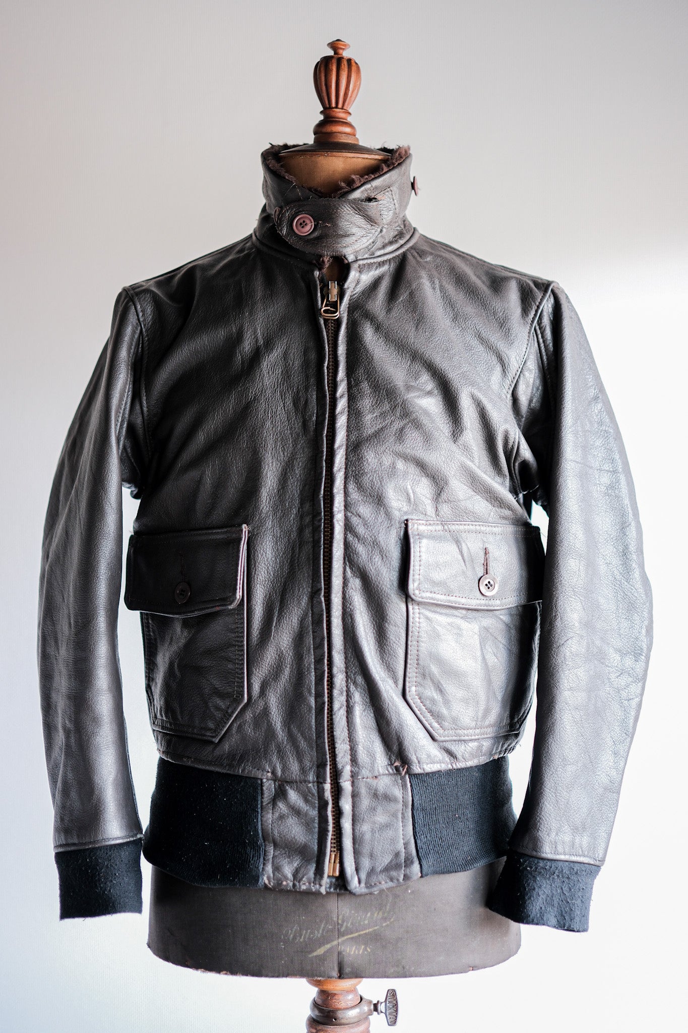 【~60's】U.S.NAVY G-1 Leather Flight Jacket Size.36