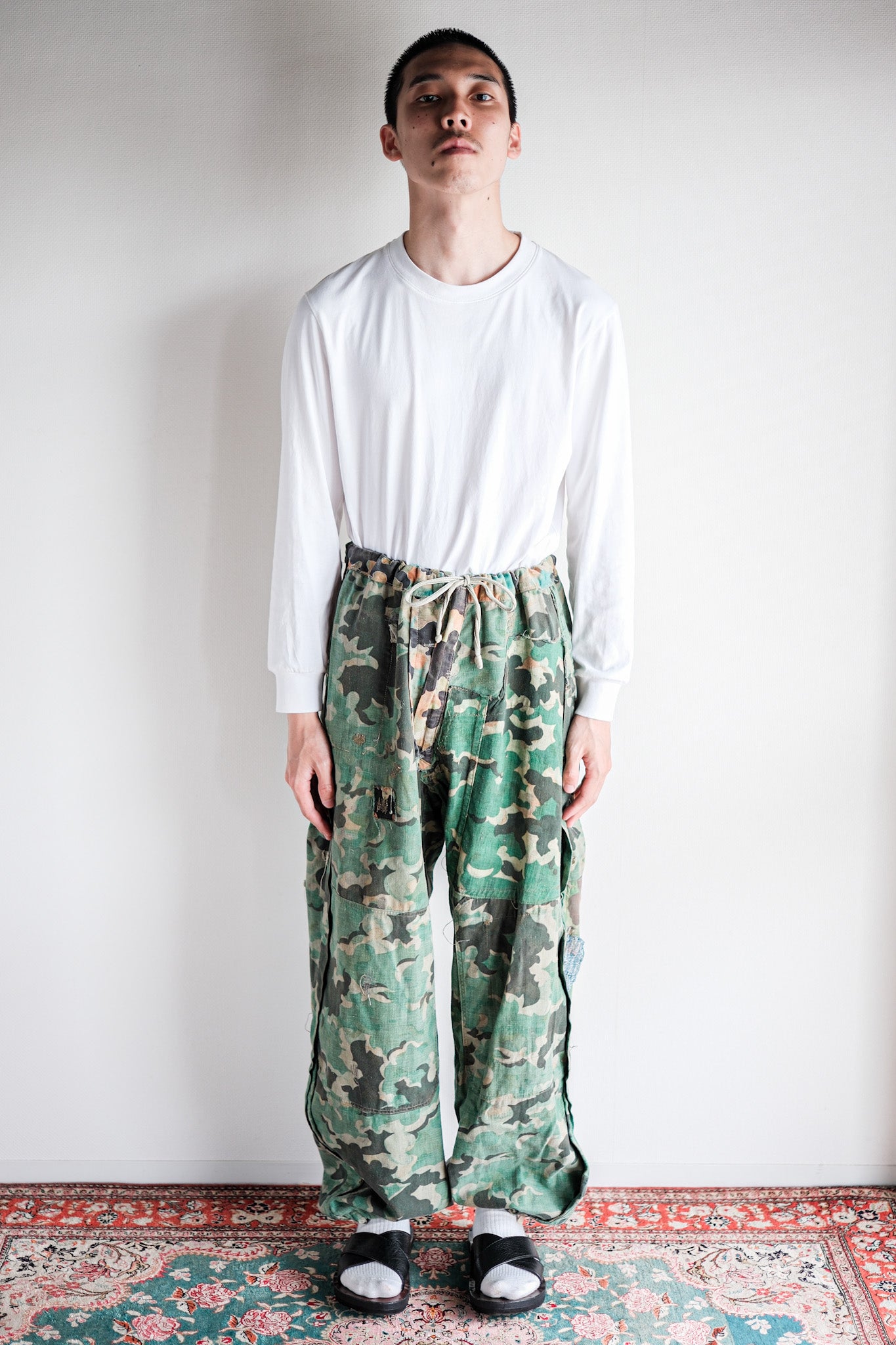 【~50's】Czechoslovakian Army Dubaky Camouflage Reversible Trousers