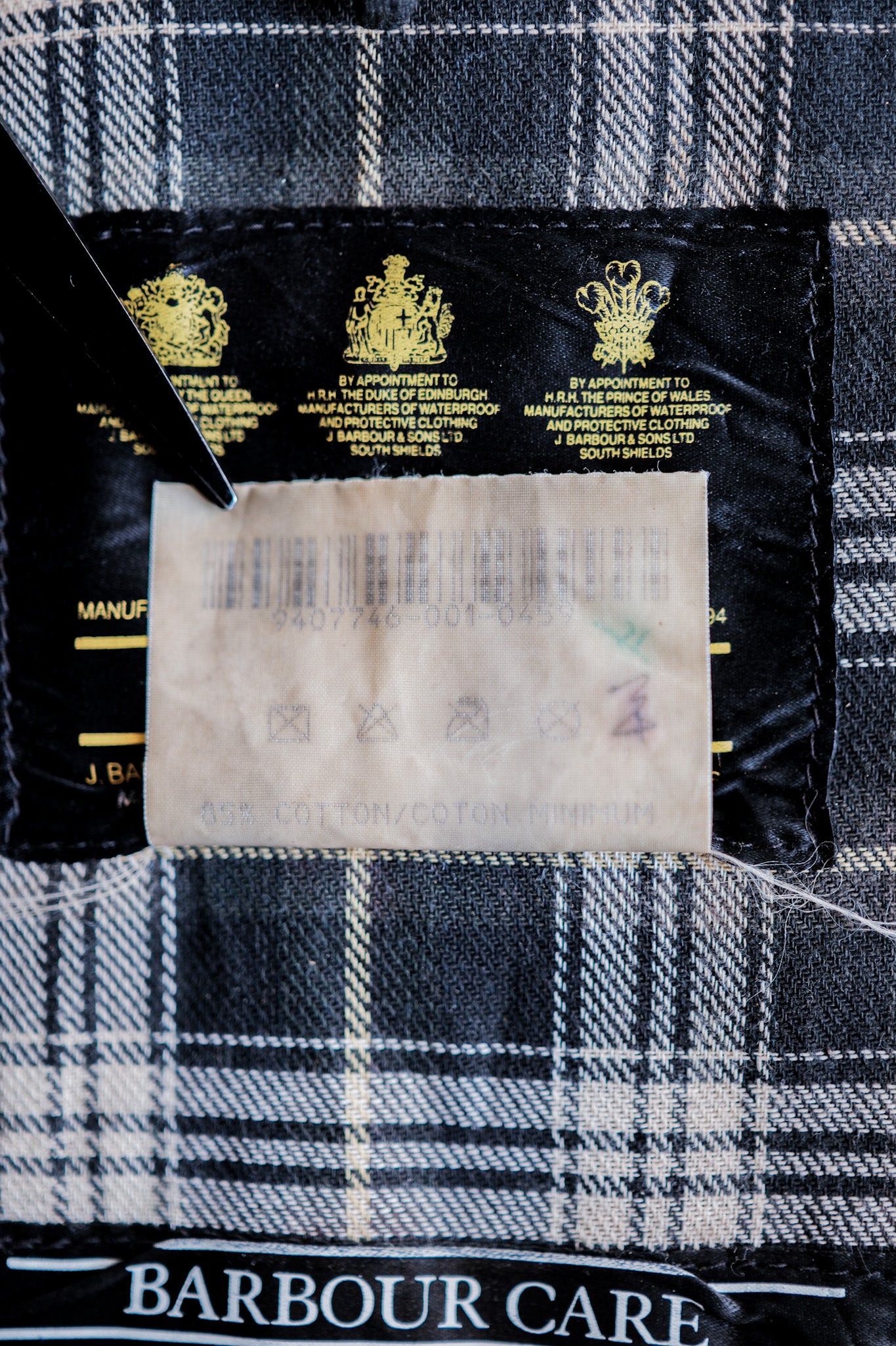 【~90’s】Vintage Barbour "GAMEFAIR" 3 Crest Size.42