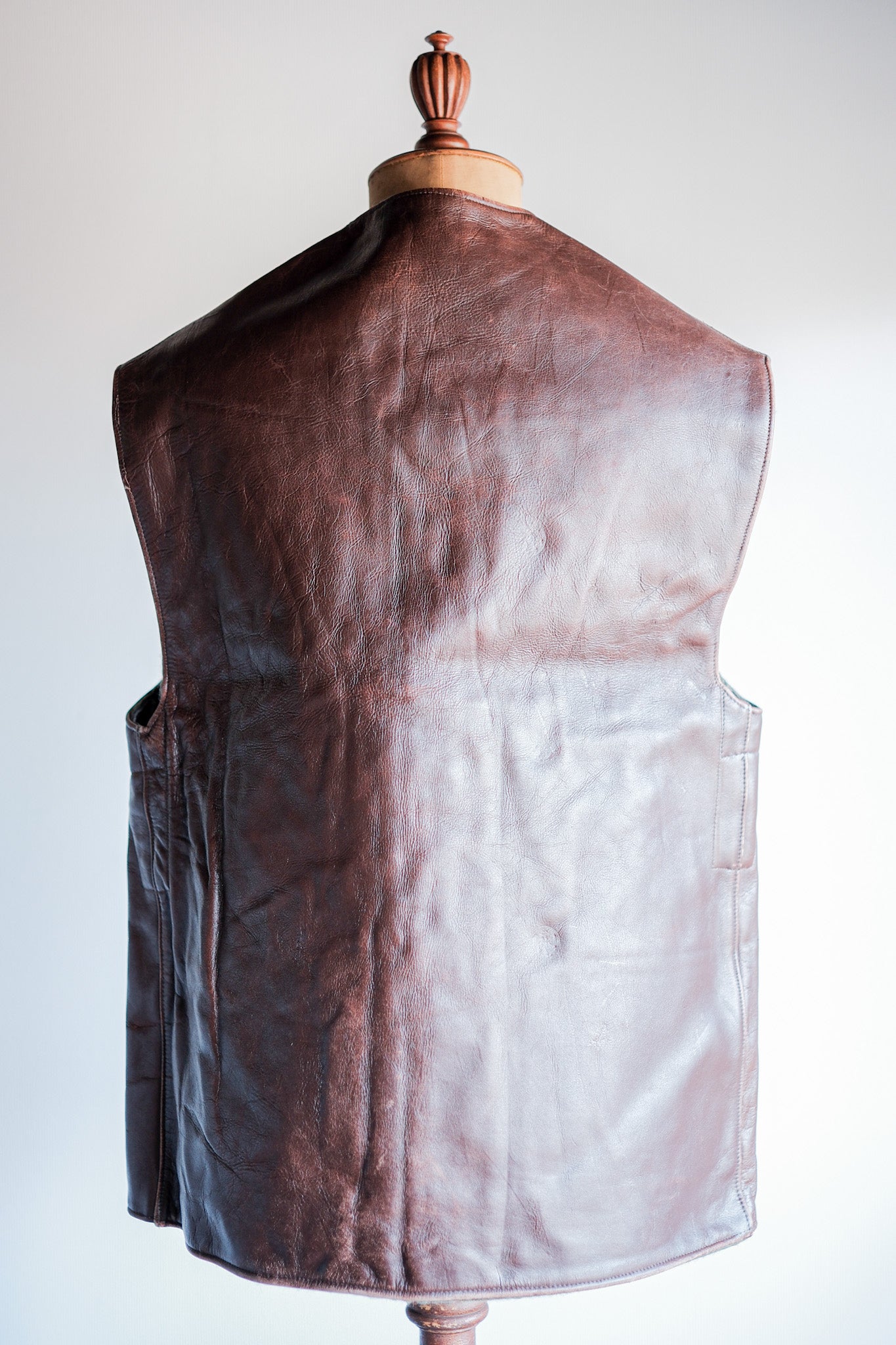 【~50's】Belgium Army Jerkin Leather Vest