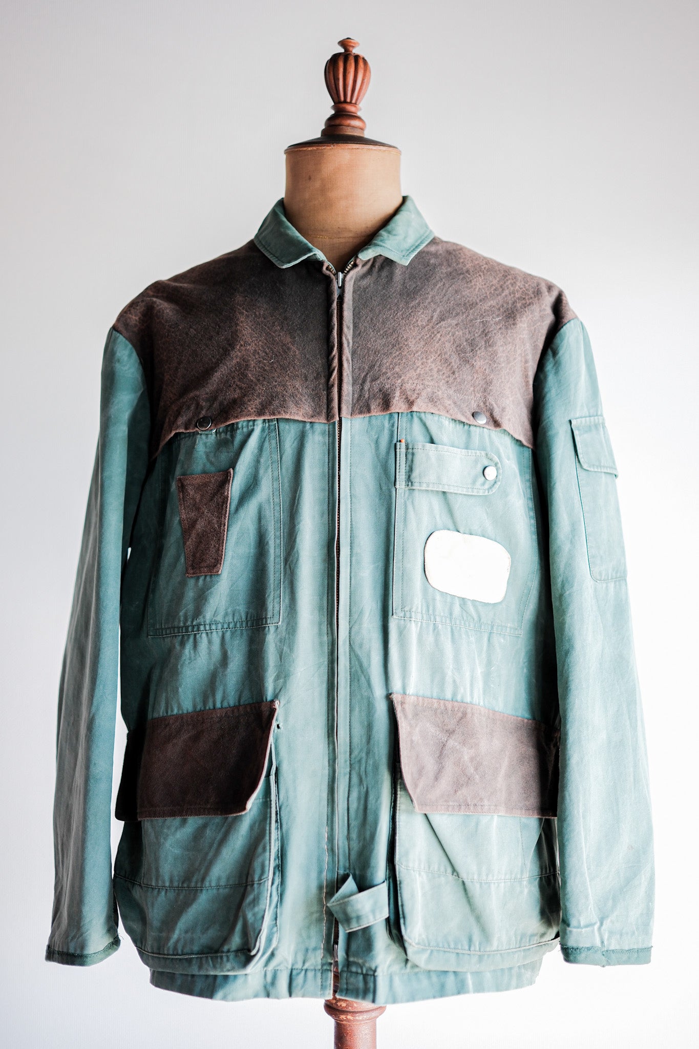 【~60's】French Vintage Hunting & Fishing Cotton Jacket Size.52 "L'ESQUIMAU"