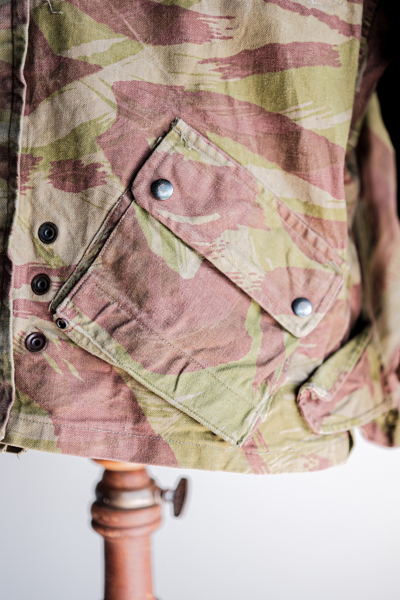 【~50's】French Army TAP47/52 Lizard Camouflage Paratrooper Jacket