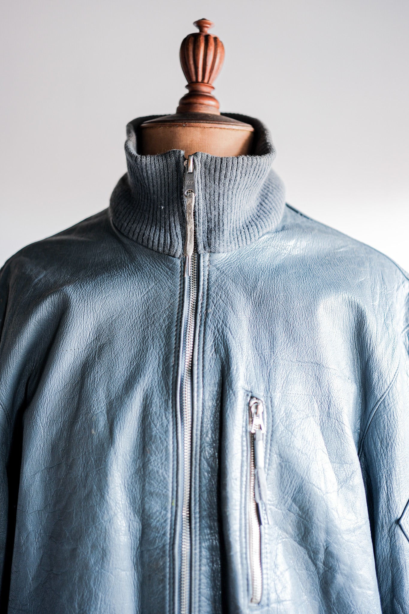 【~70’s】West German Air Force Pilot Leather Jacket Size.13