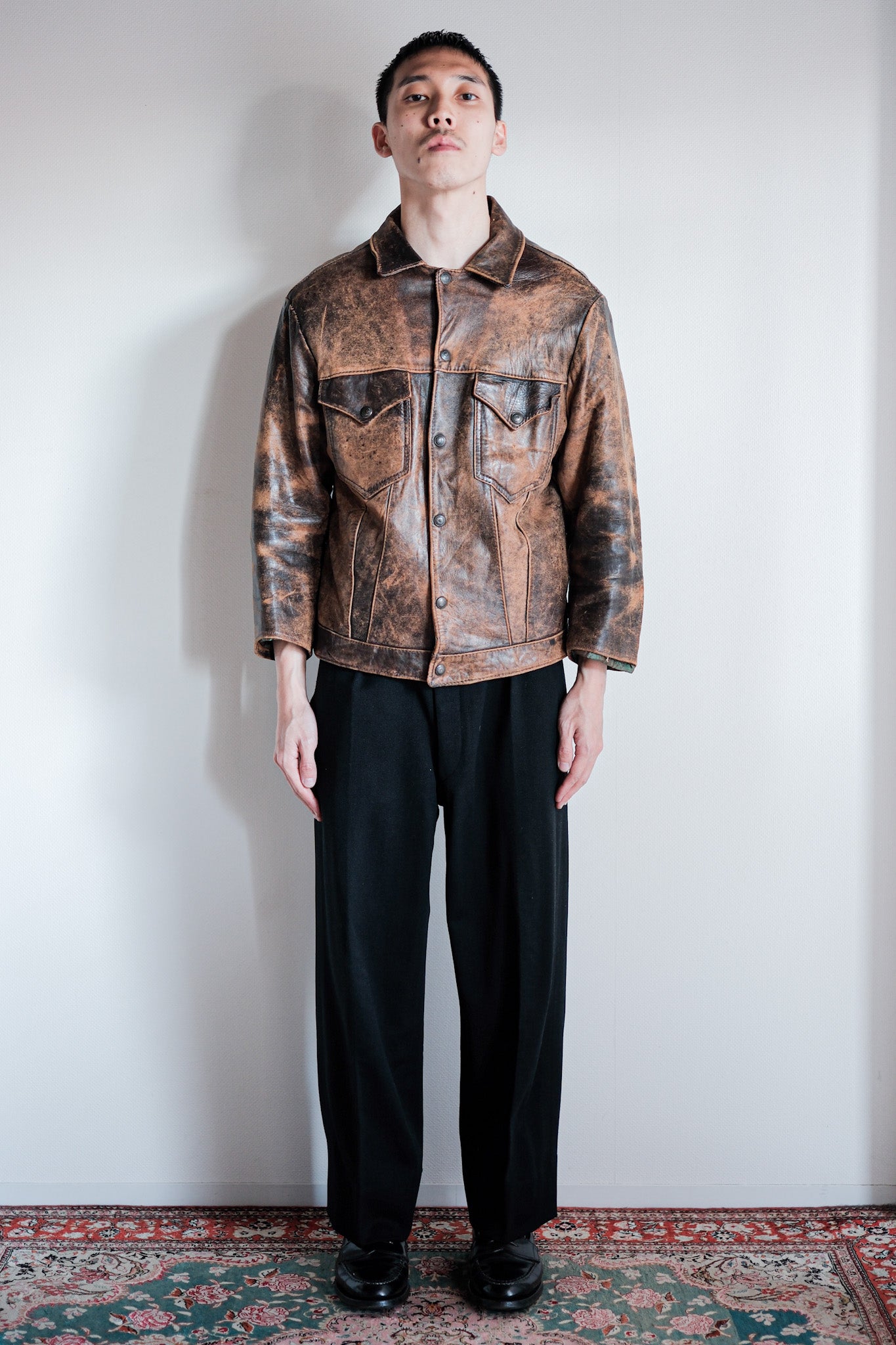 【~50’s】Vintage Levi’s Leather Jacket "Short Horn"