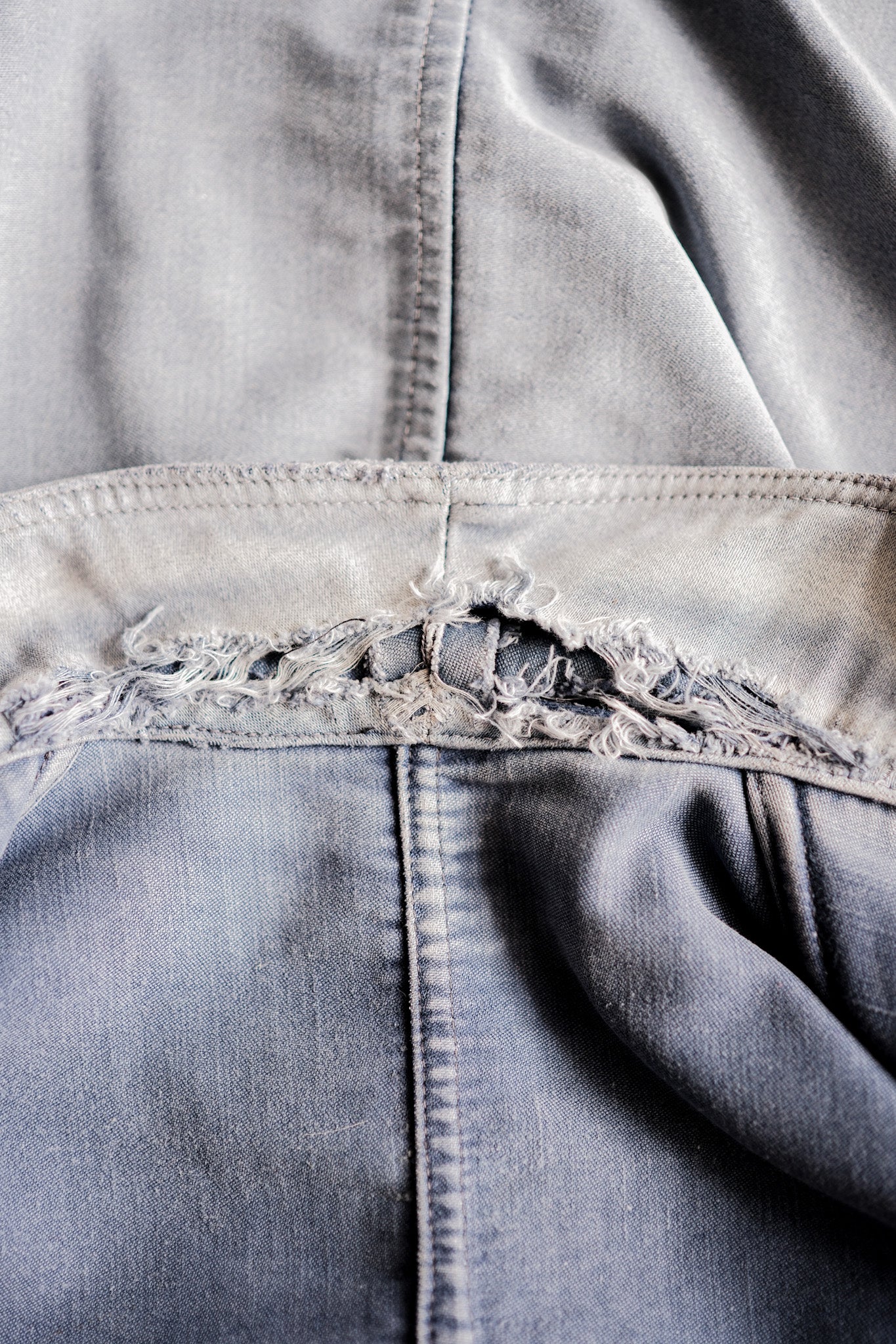 【~40's】French Vintage Blue Moleskin Work Jacket