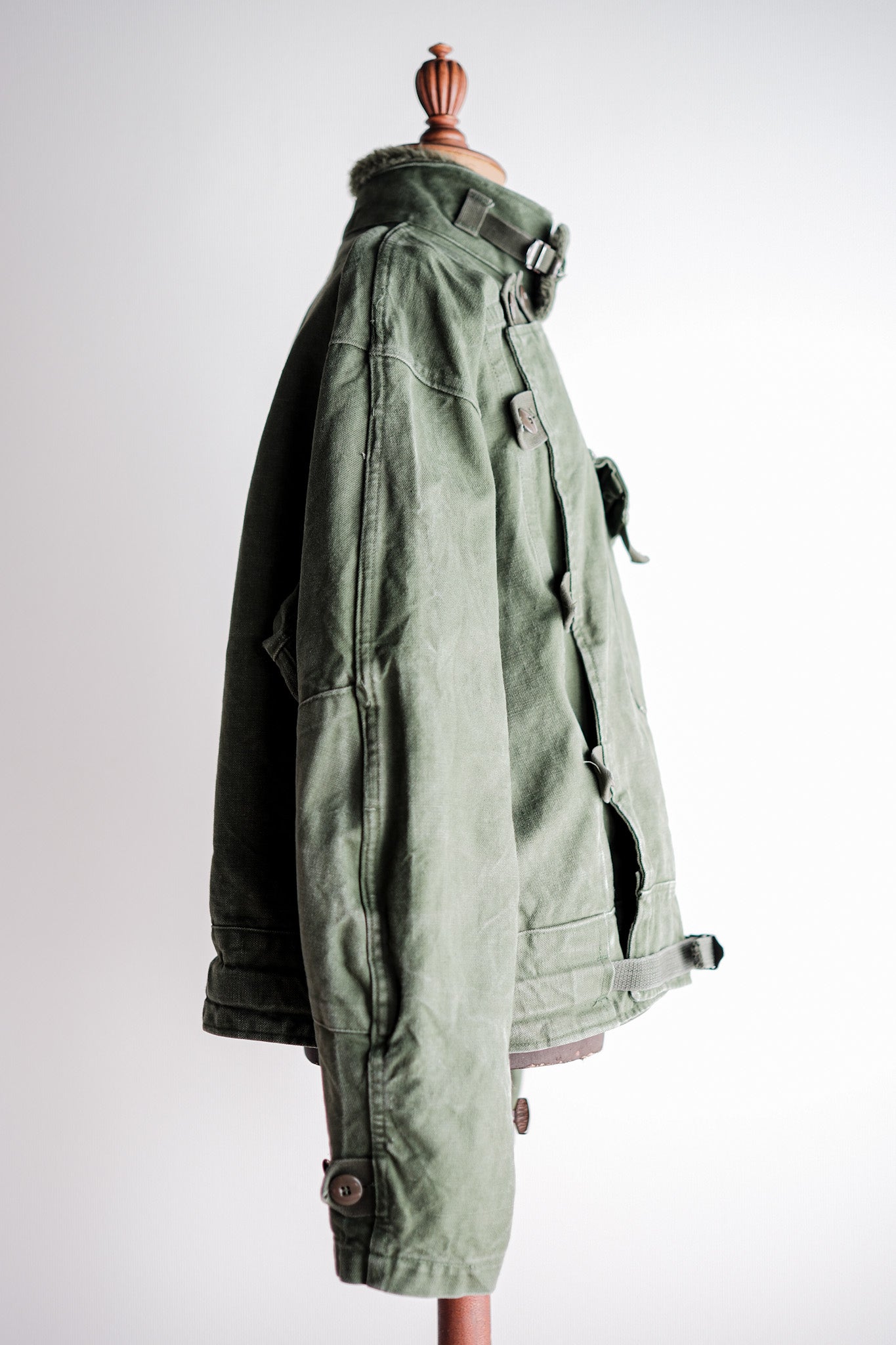 【~60's】Swedish Army Dispatch Rider Motorcycle Jacket Size.C56