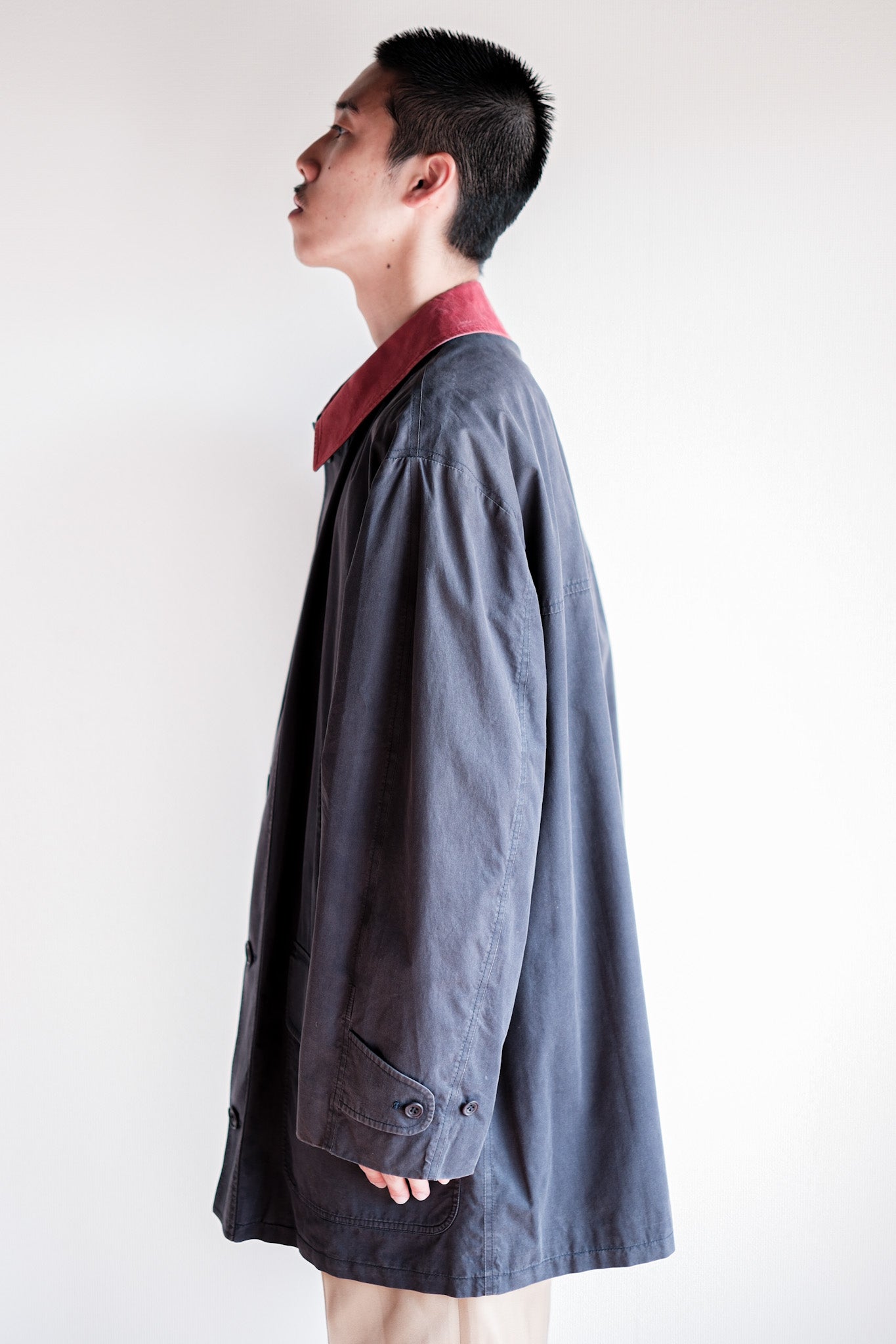 【~90's】Old INVERTERE 2 Tone Cotton Coat