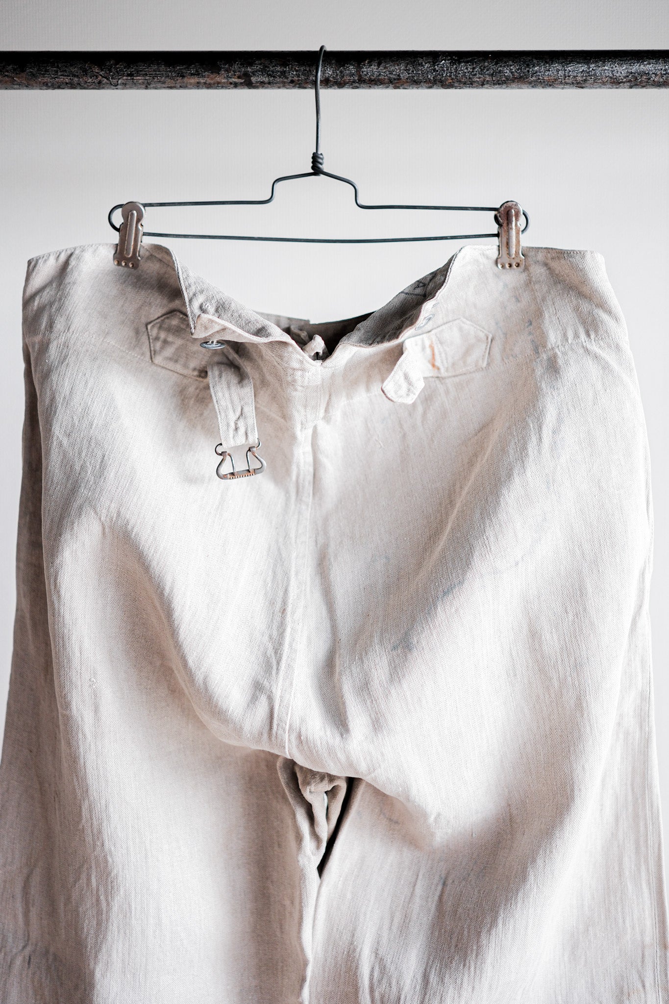 【~40's】WW2 German Army Drillich HBT Linen Trousers