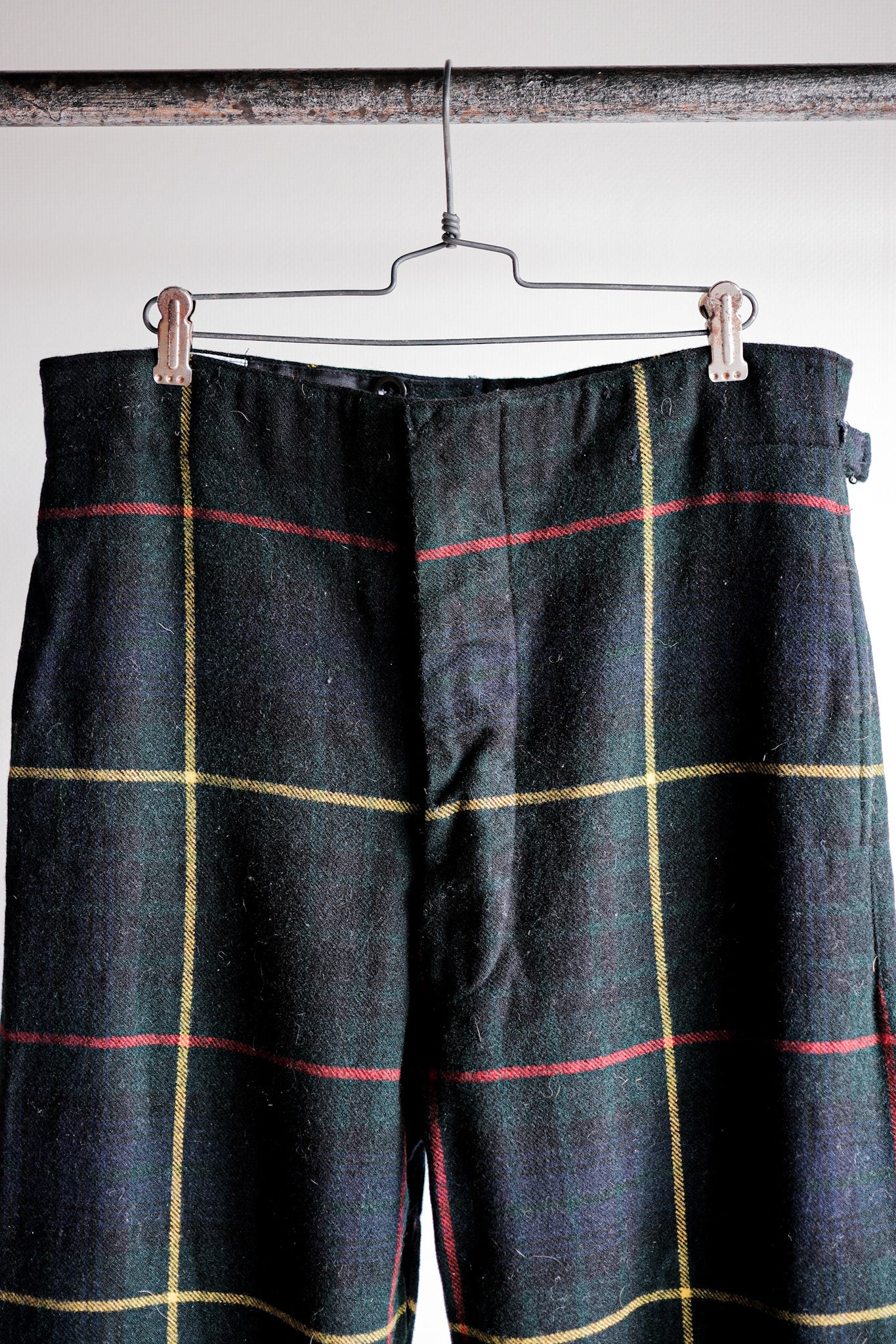 【~60's】Scottish Military Ceremony Wool Trousers Size.9