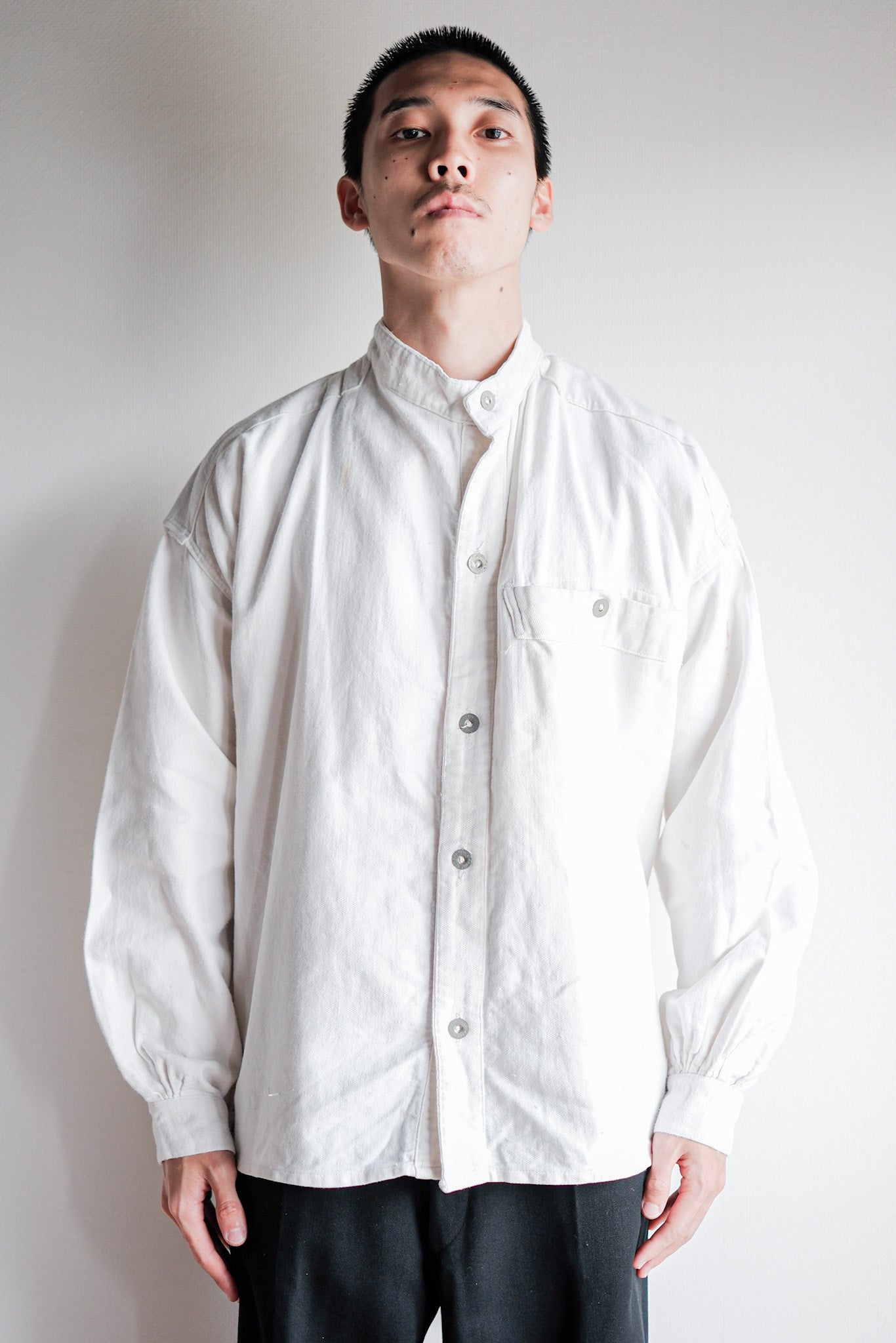 30's French Army Cotton Twill Bourgeron Jacket