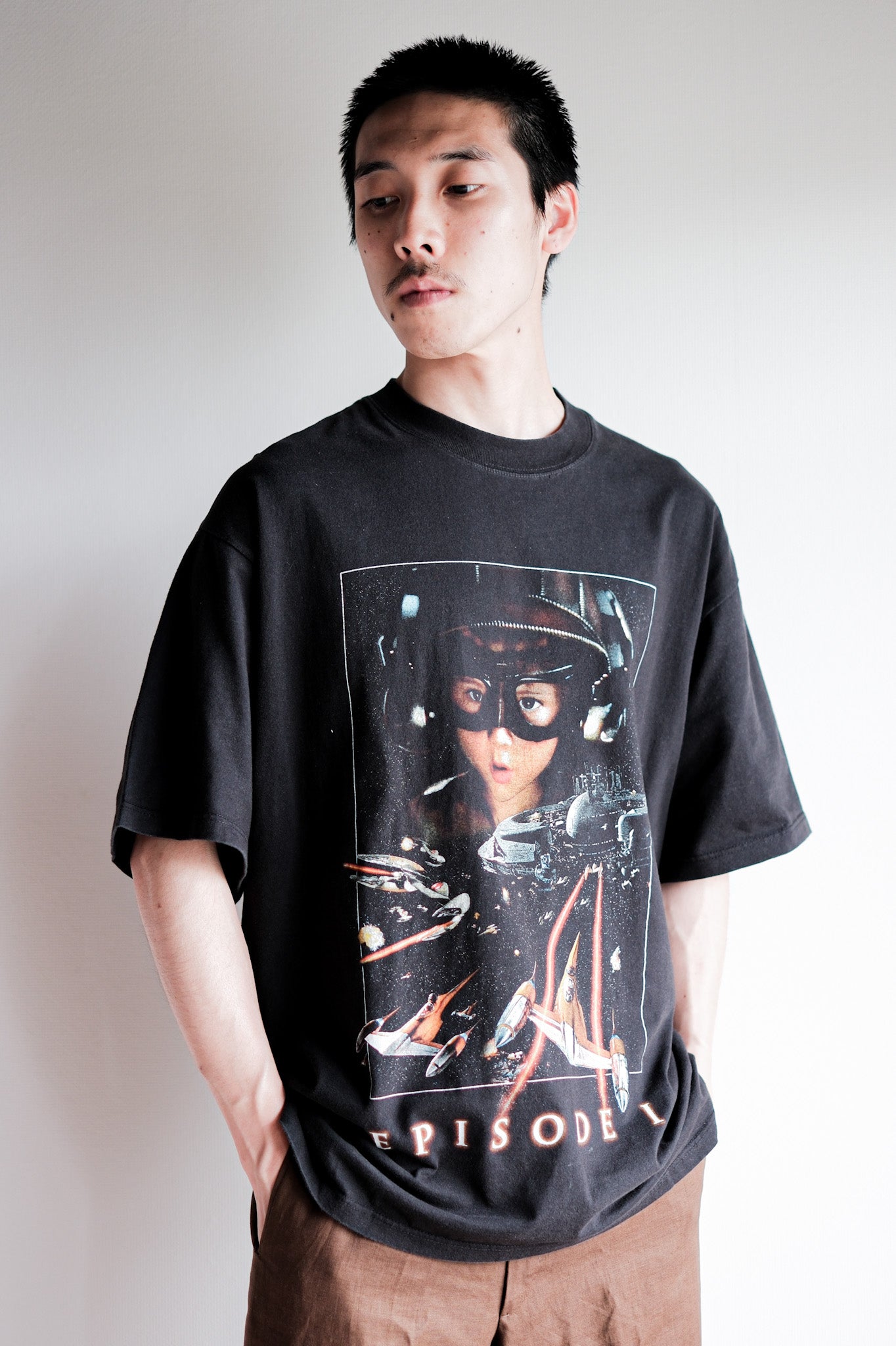 【~90's】Vintage Movie Print T-shirt Size.XL "Star Wars Episode I"