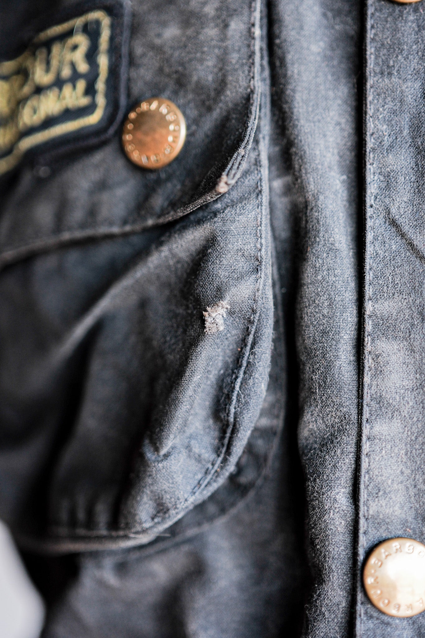 【~80's】Vintage Barbour "INTERNATIONAL SUIT" 2 Crest Size.38