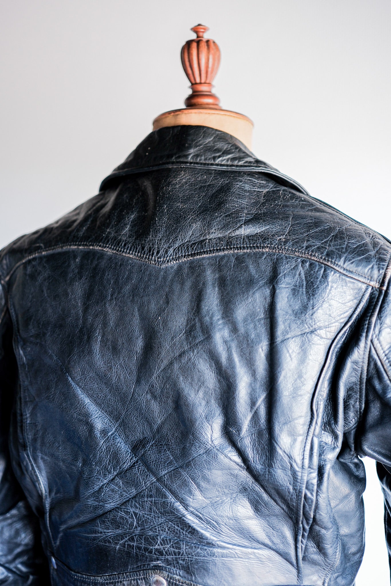 【~50's】American Vintage Two Star Horsehide Motorcycle Leather Jacket "WINDWARD"