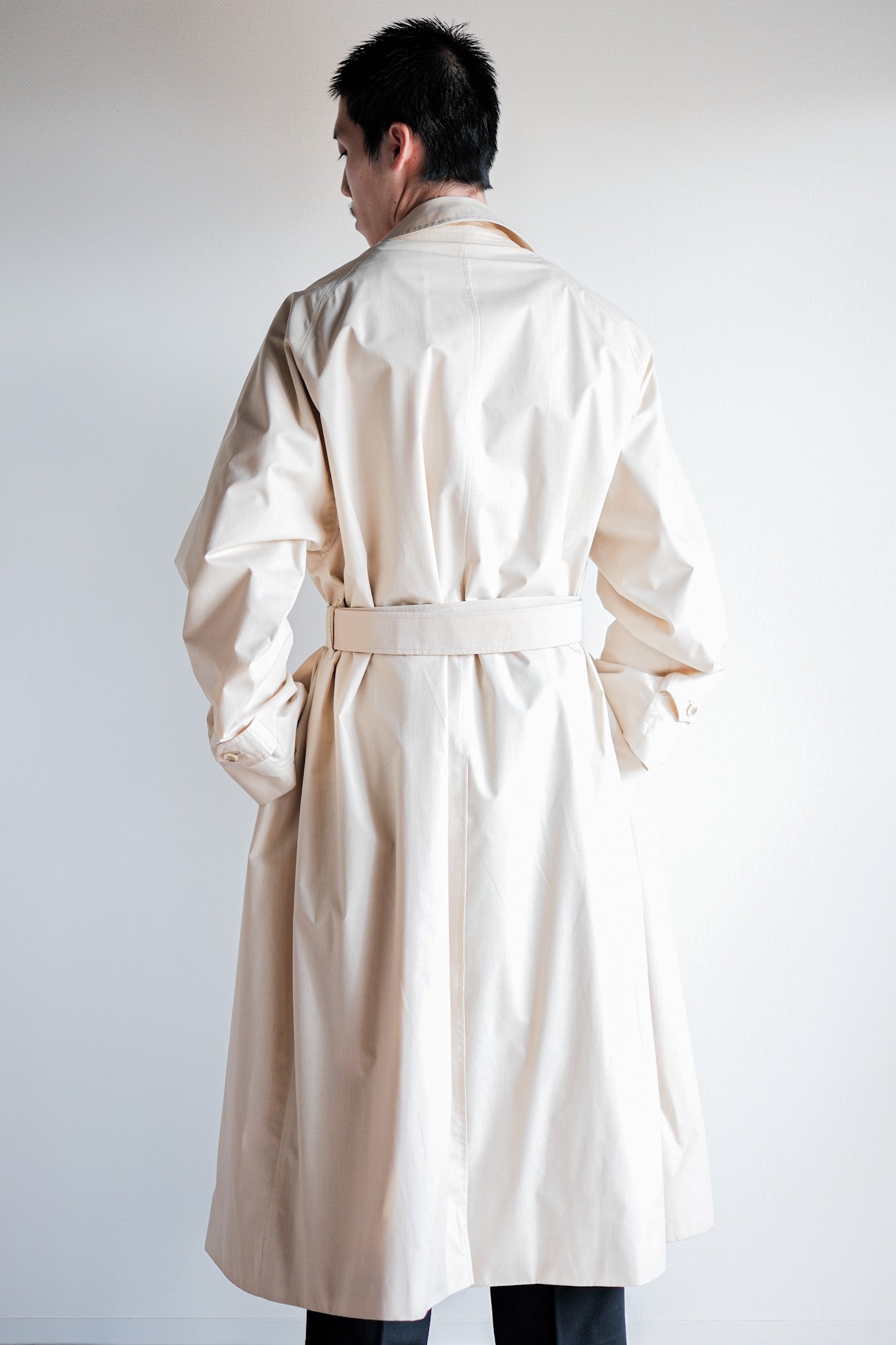 【~80's】Vintage Burberrys Single Raglan Balmacaan Belted Coat Size.50RL "MUSOU"