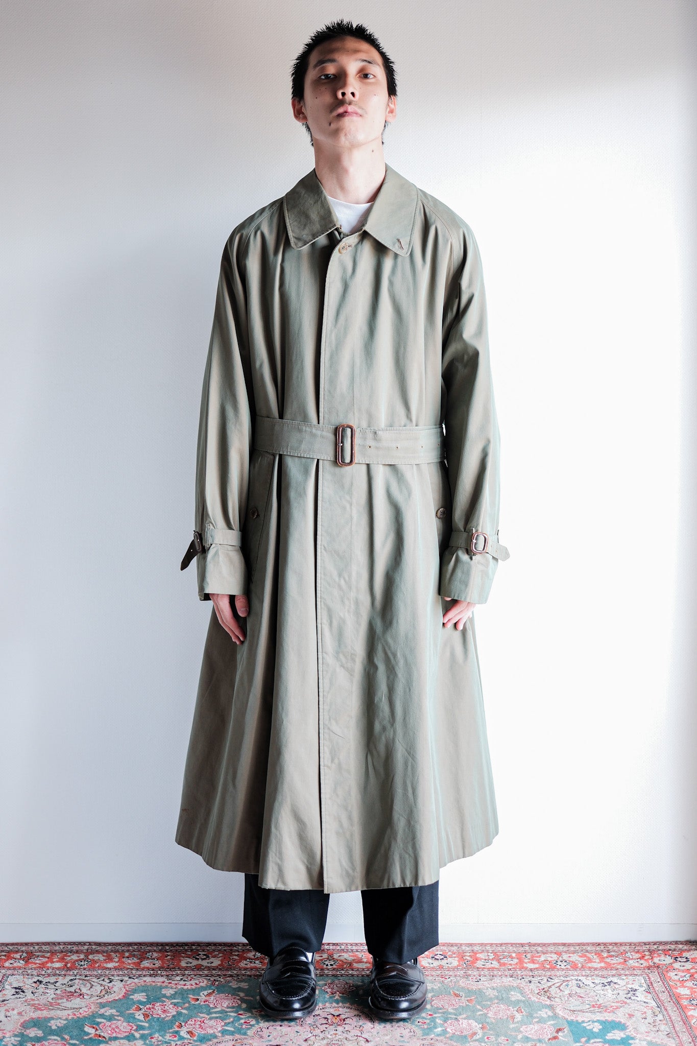 【~70's】Vintage Burberrys Single Raglan Rider Coat C100 With Liner Size.52RL "TAMAMUSHI"