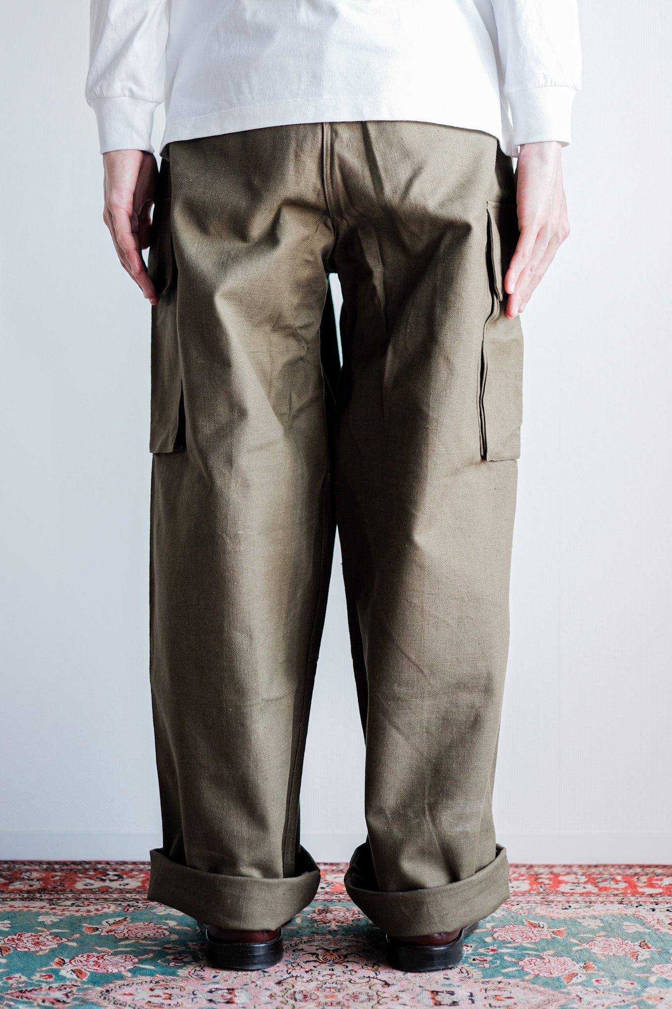 【~40's】French Army M47 Field Trousers Size.84M "1st Type" "Dead Stock"