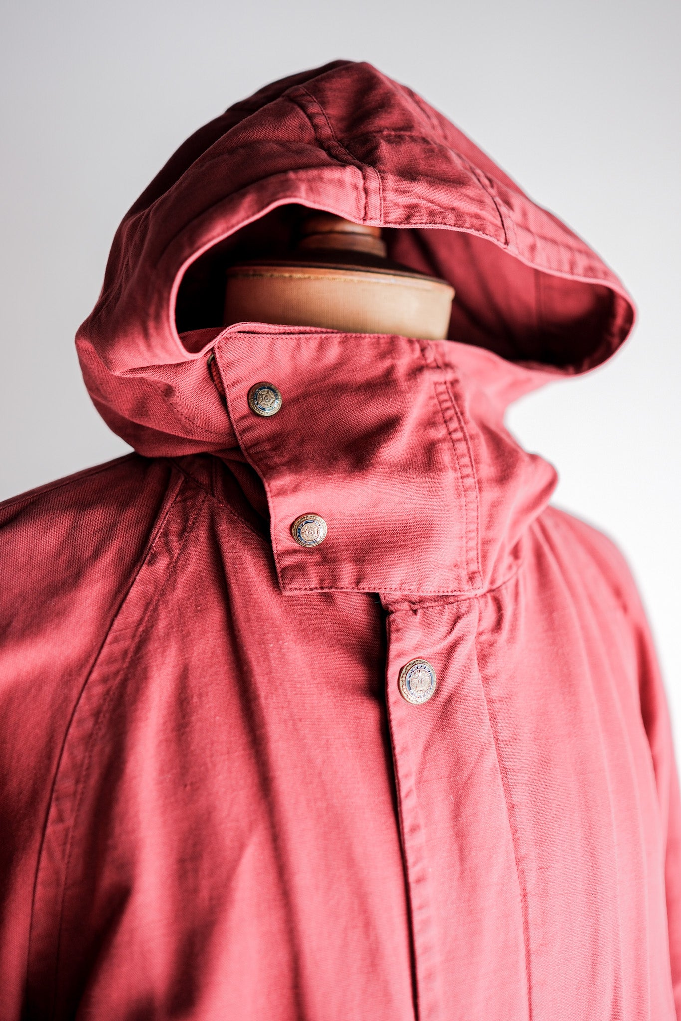 【~80’s】Old C.P.Company Garment Dyed Cotton Linen Parka Size.48