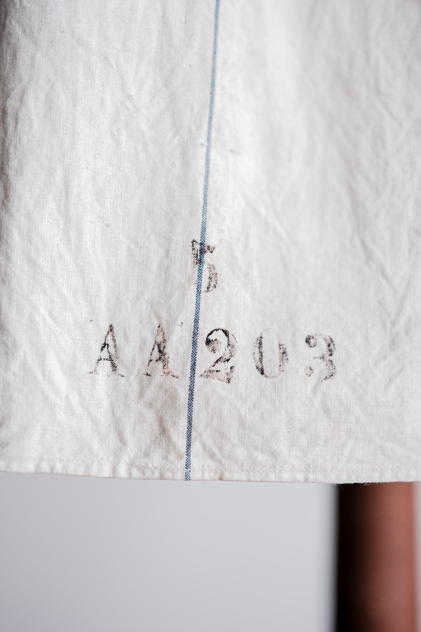 【Late 19th C】French Army of Africa Cotton Linen Coronial Shirt "Dead Stock"