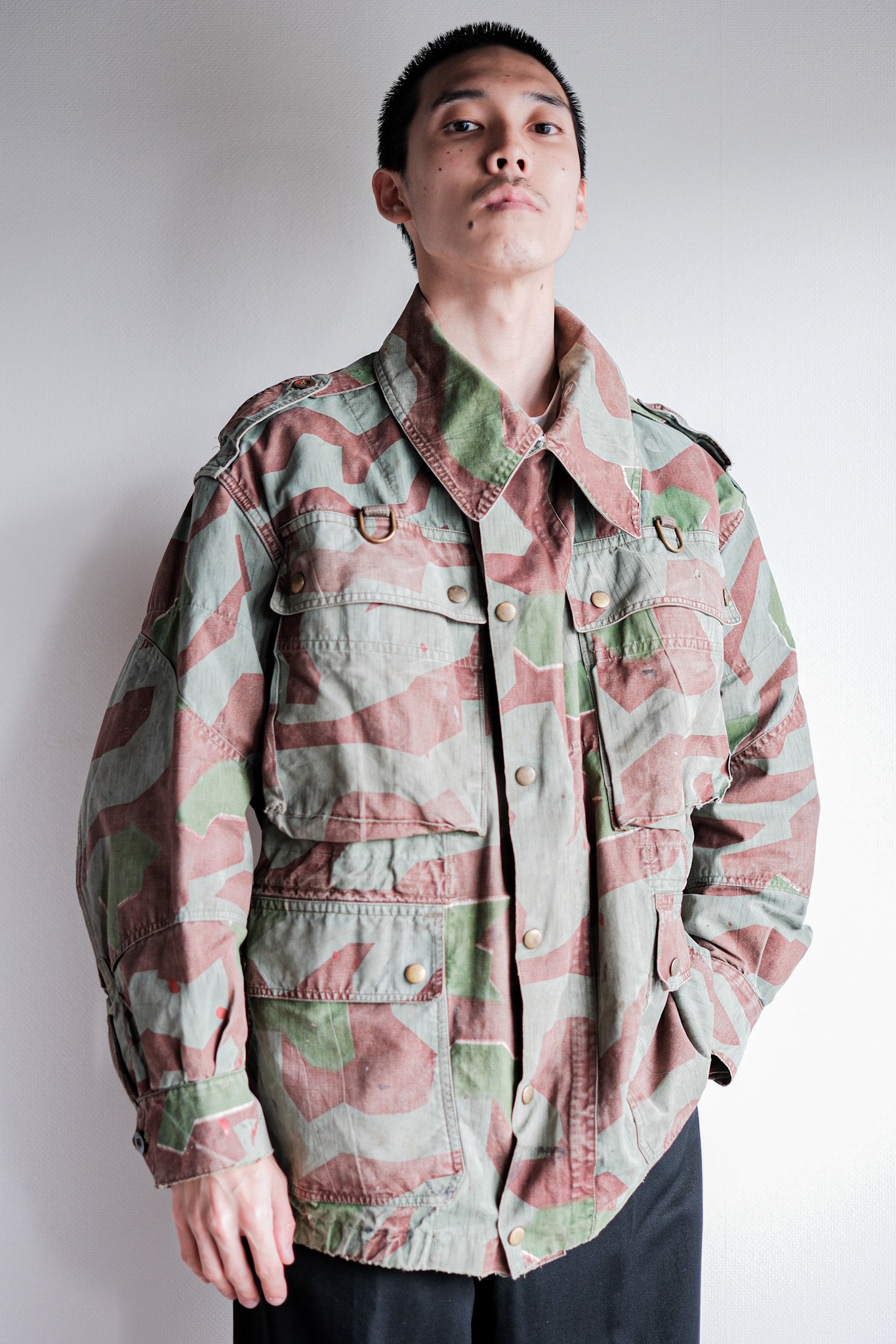 【~50's】German Army Splinter Camouflage Paratrooper Jacket