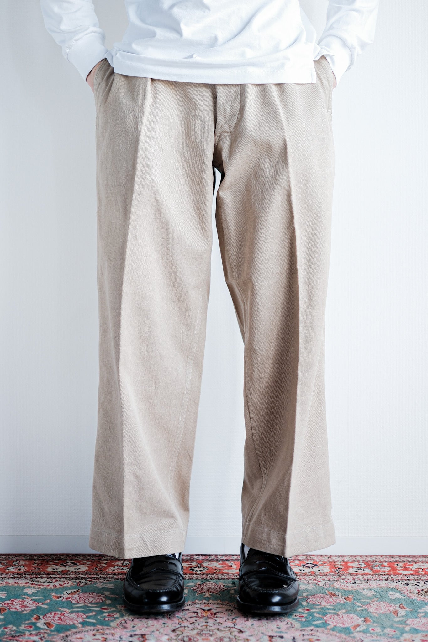 【~60's】French Army M52 Chino Trousers Size.23