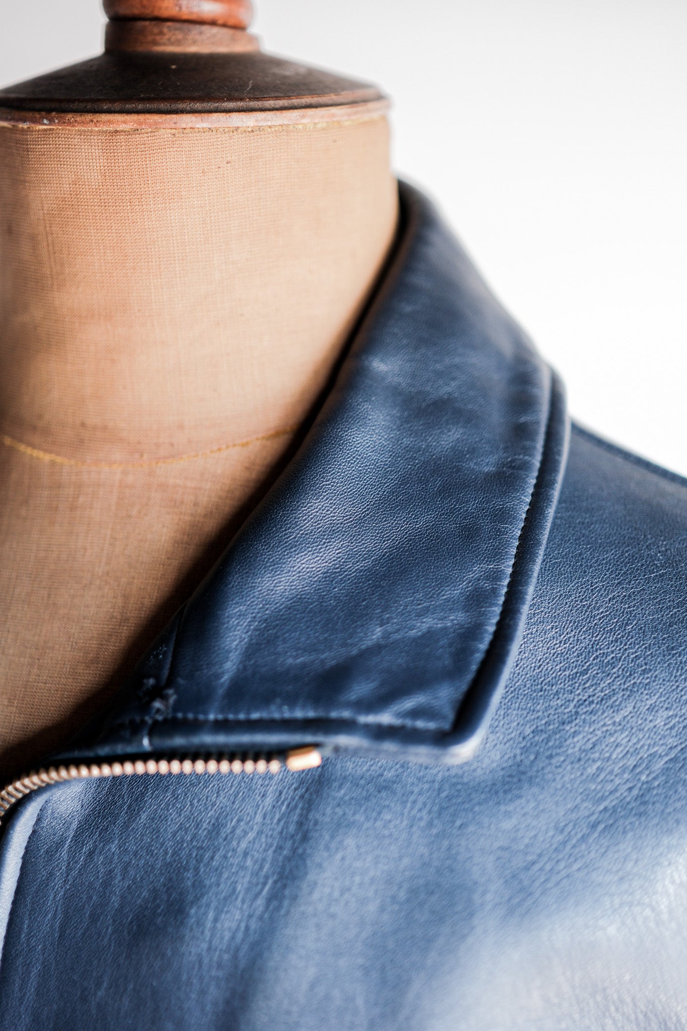 【~70's】French Air Force Pilot Leather Jacket Size.96M