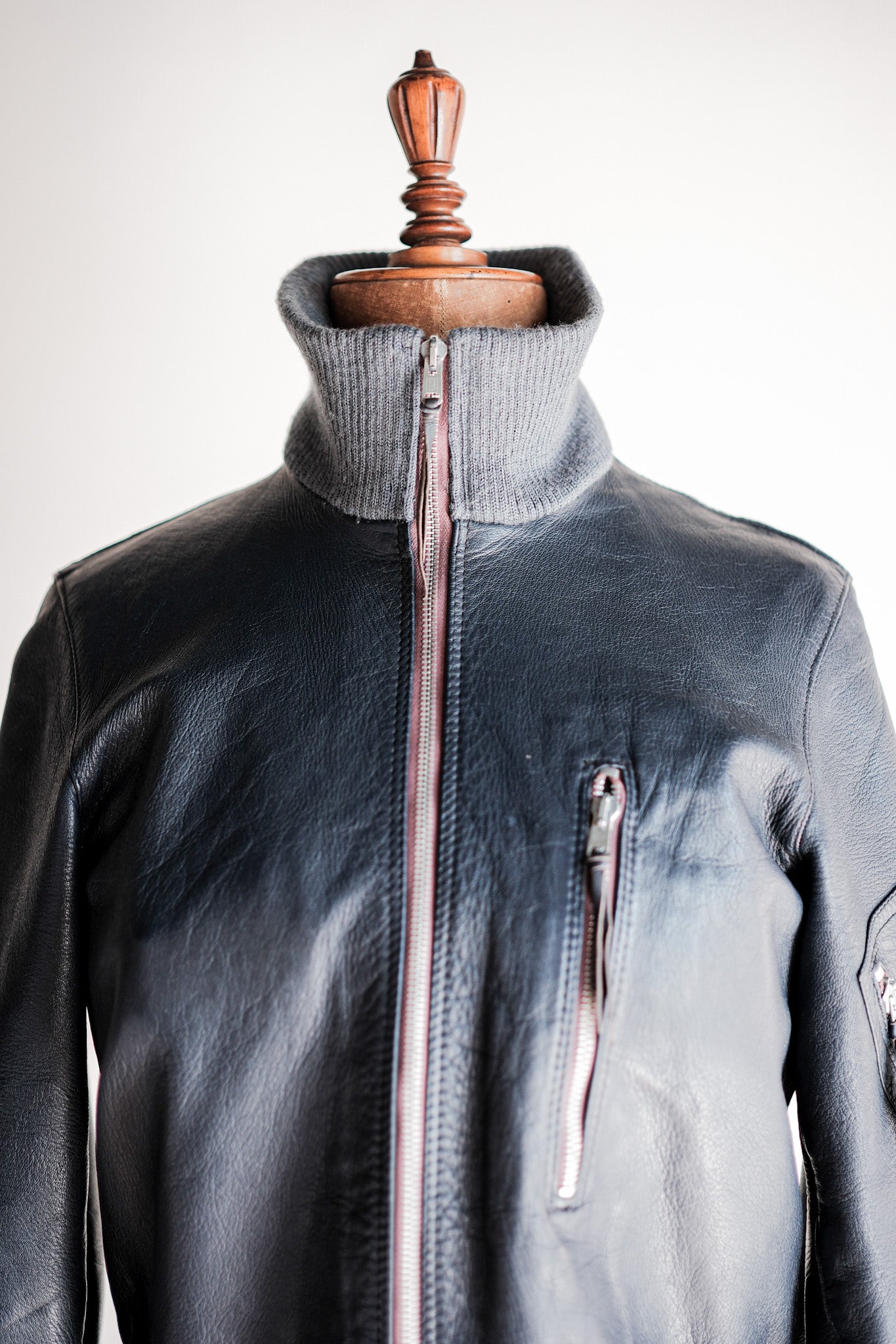 【~60’s】West German Air Force Type Pilot Leather Jacket “Early Type”